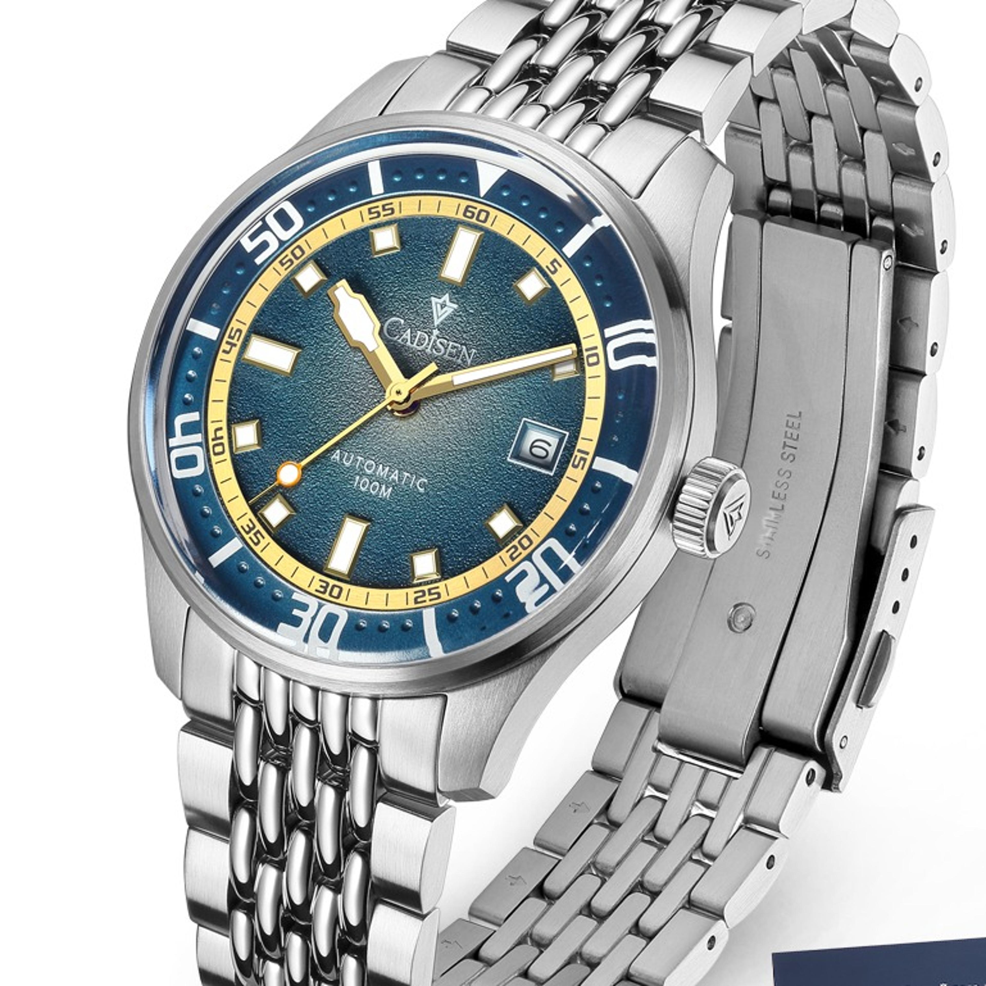 automatic mechanical mens watch with miyota movement waterproof business casual gift watch