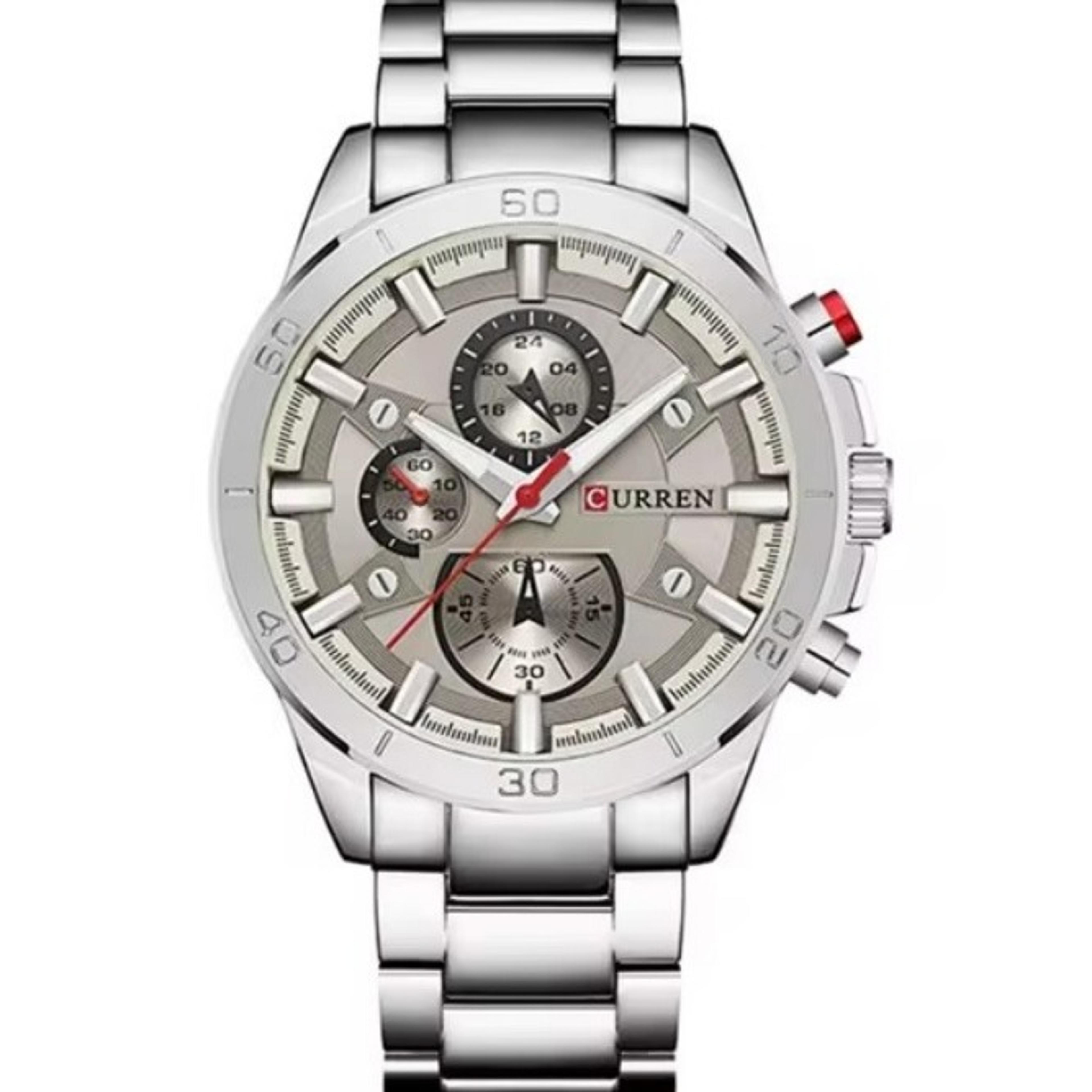 luxury stainless steel mens quartz watch waterproof business wristwatch
