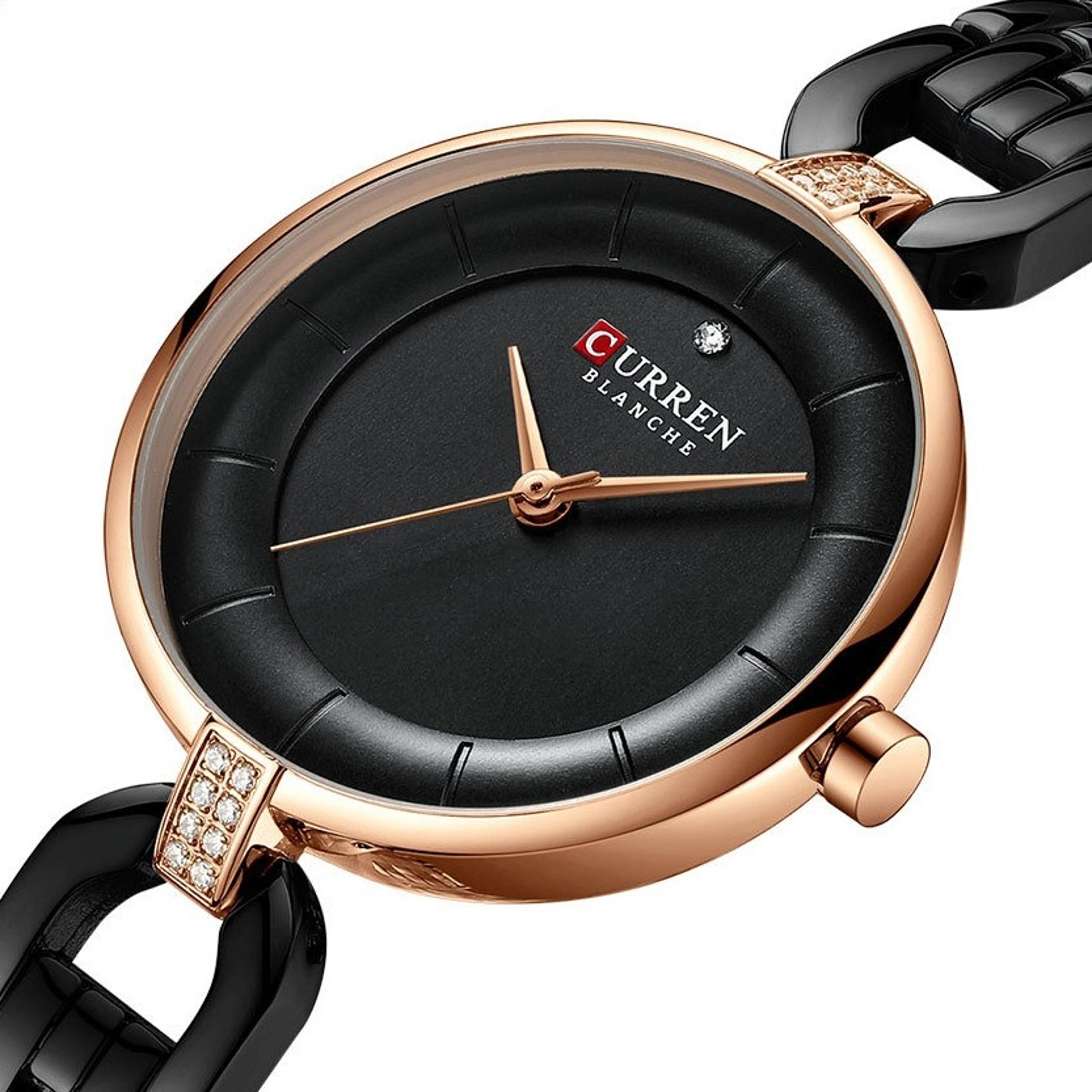 small dial quartz watch for women elegant diamond studded waterproof wristwatch