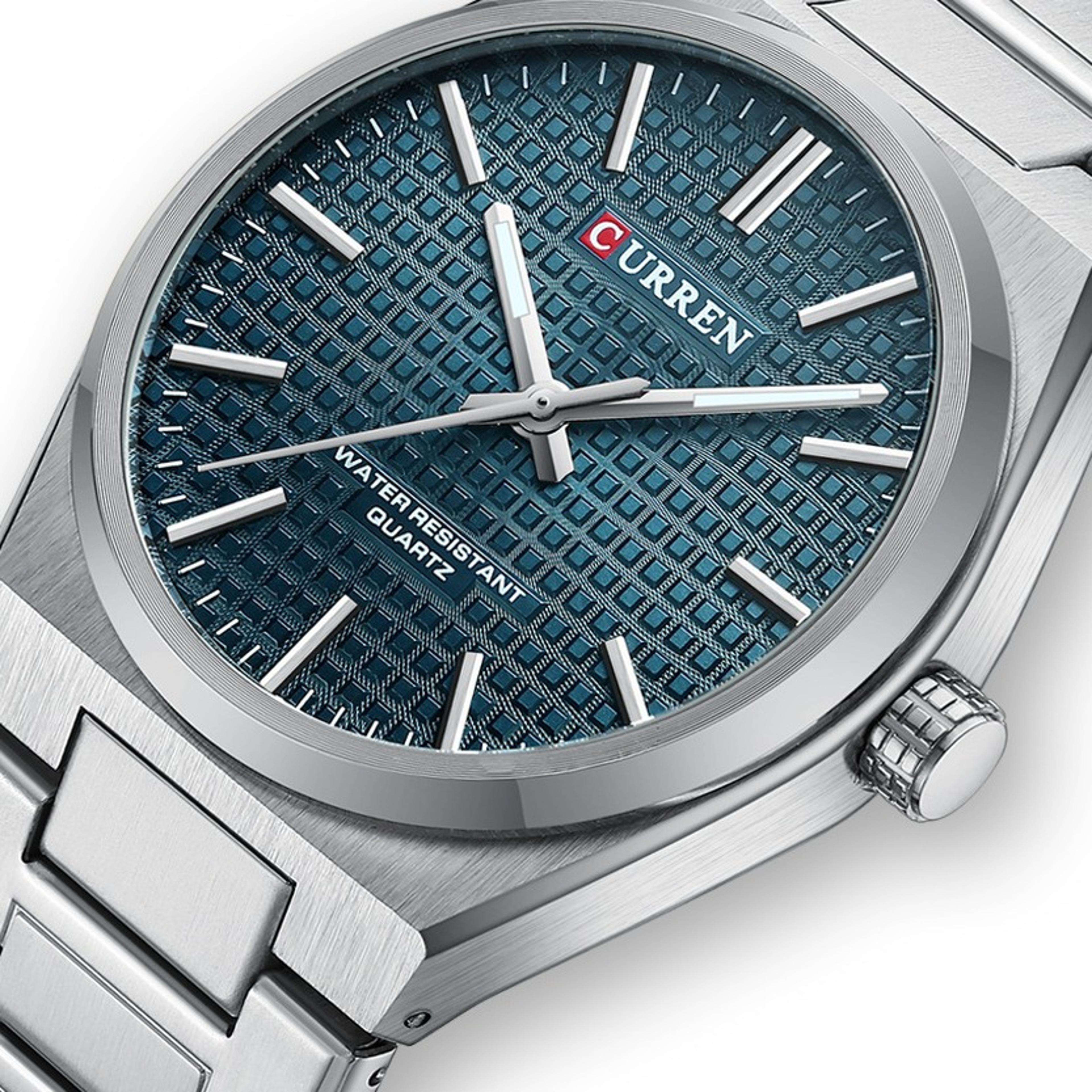 minimalist mens business quartz watch stainless steel calendar wristwatch