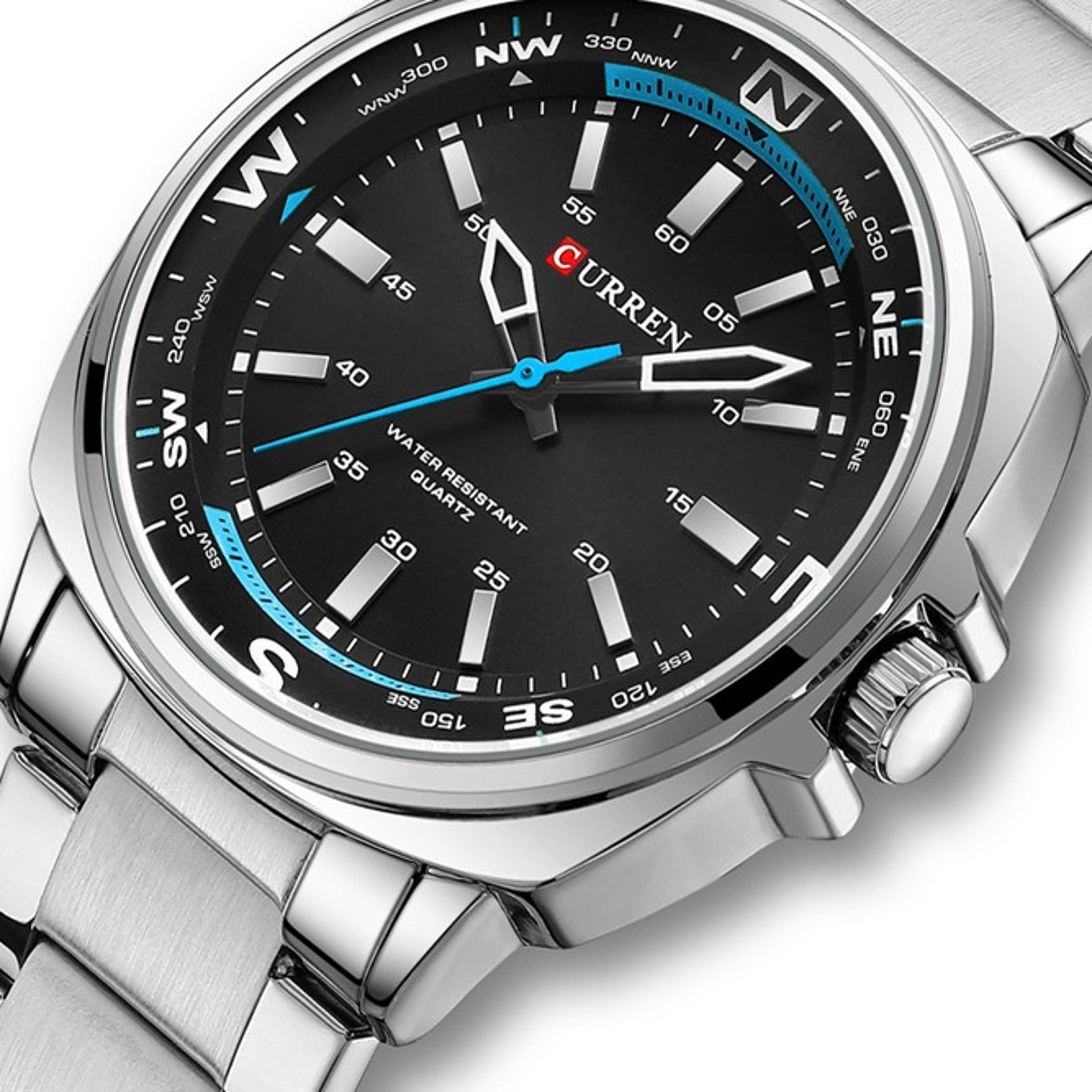 mens sports watch waterproof quartz stainless steel minimalist business wristwatch