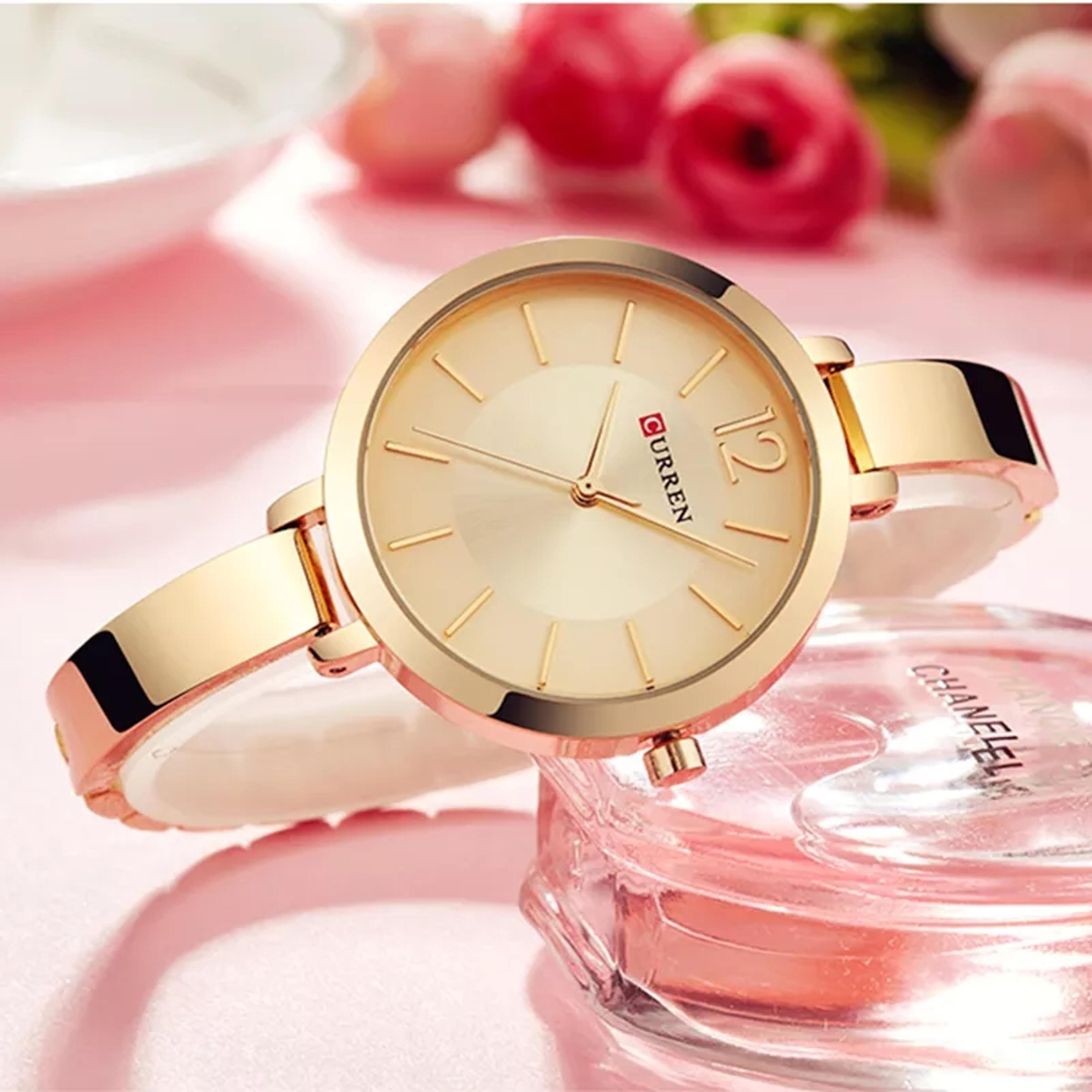 elegant womens luxury quartz wristwatch fashion ladies casual watch