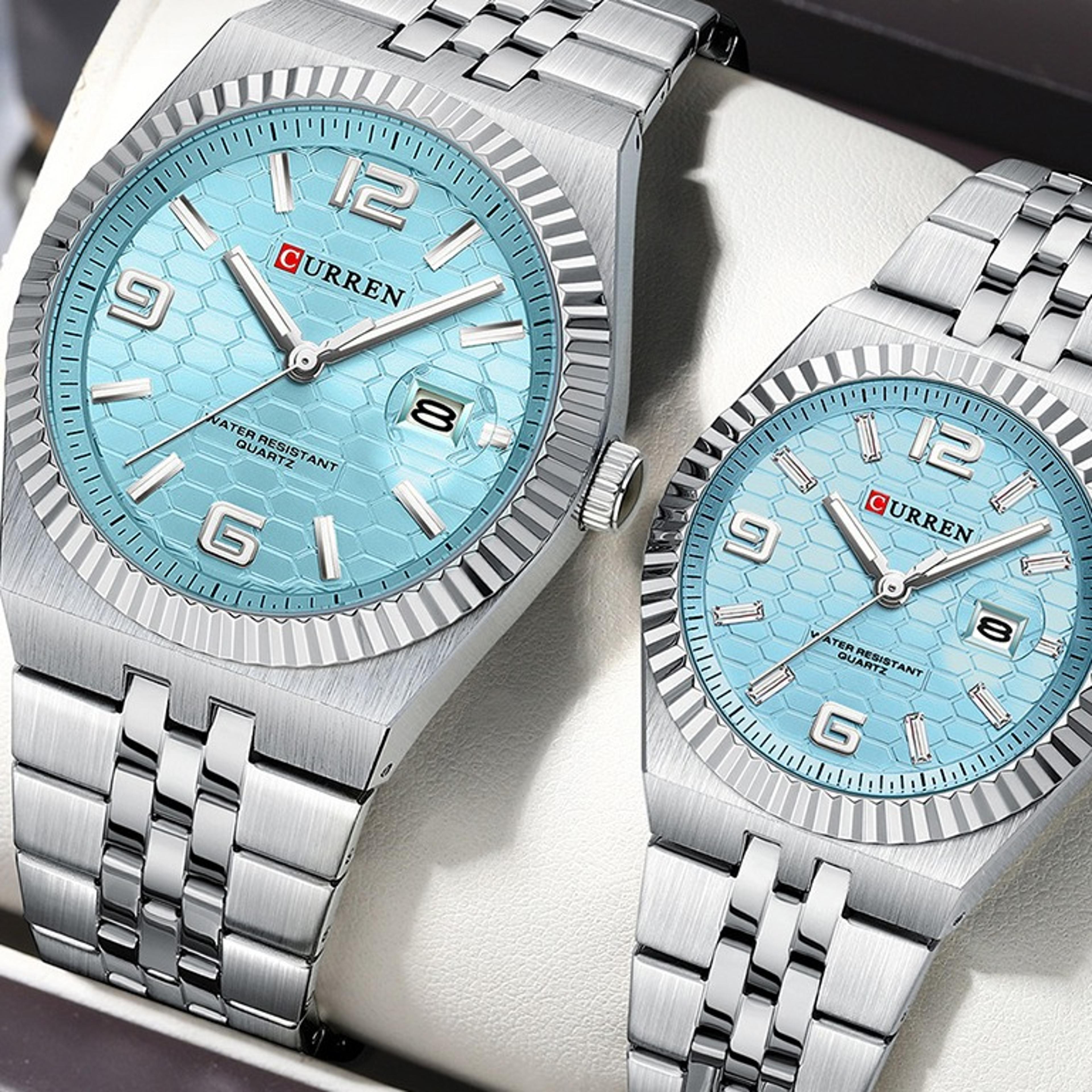 couple watches waterproof luminous matching wristwatch set for men and women