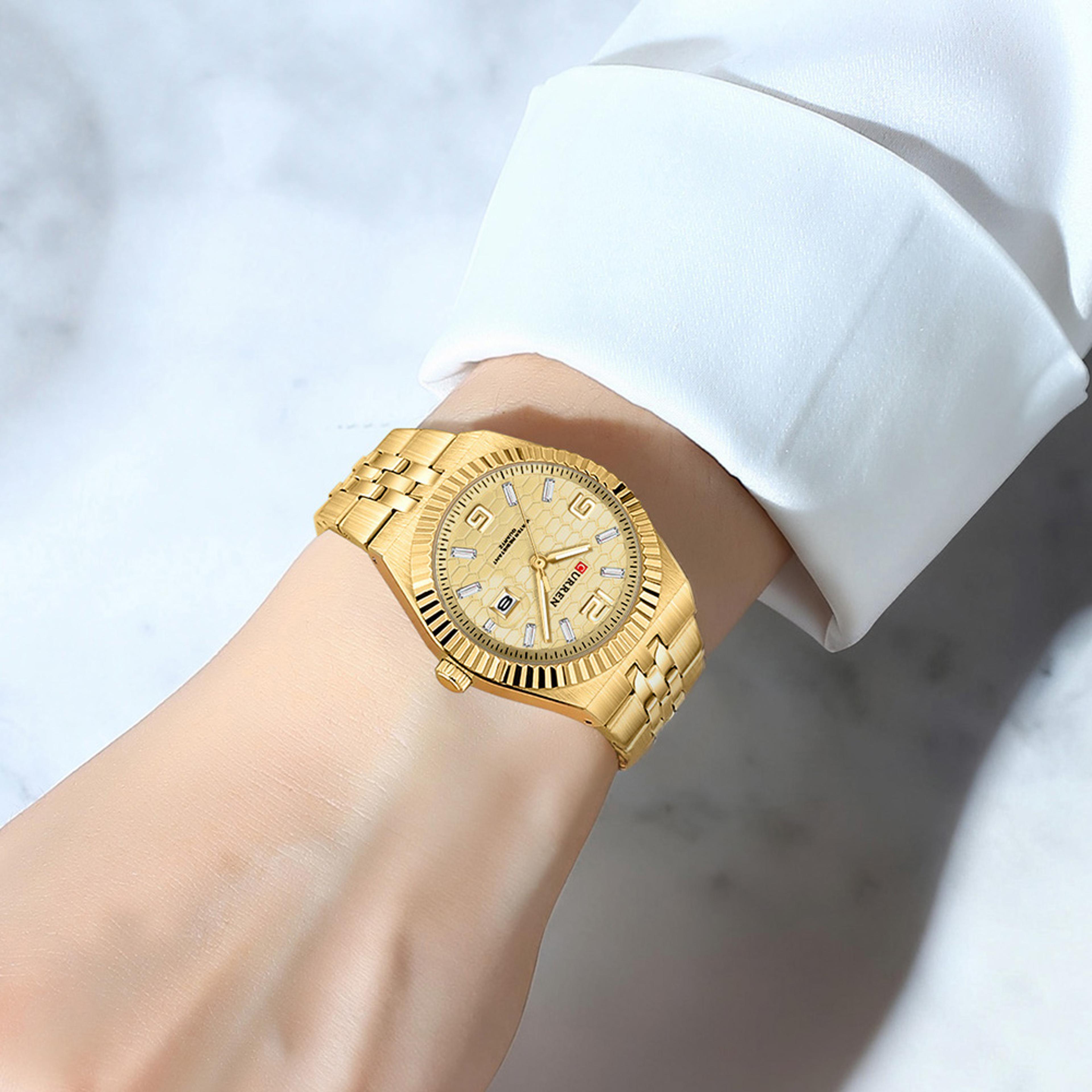 womens elegant stainless steel watch waterproof ladies wrist watch with date