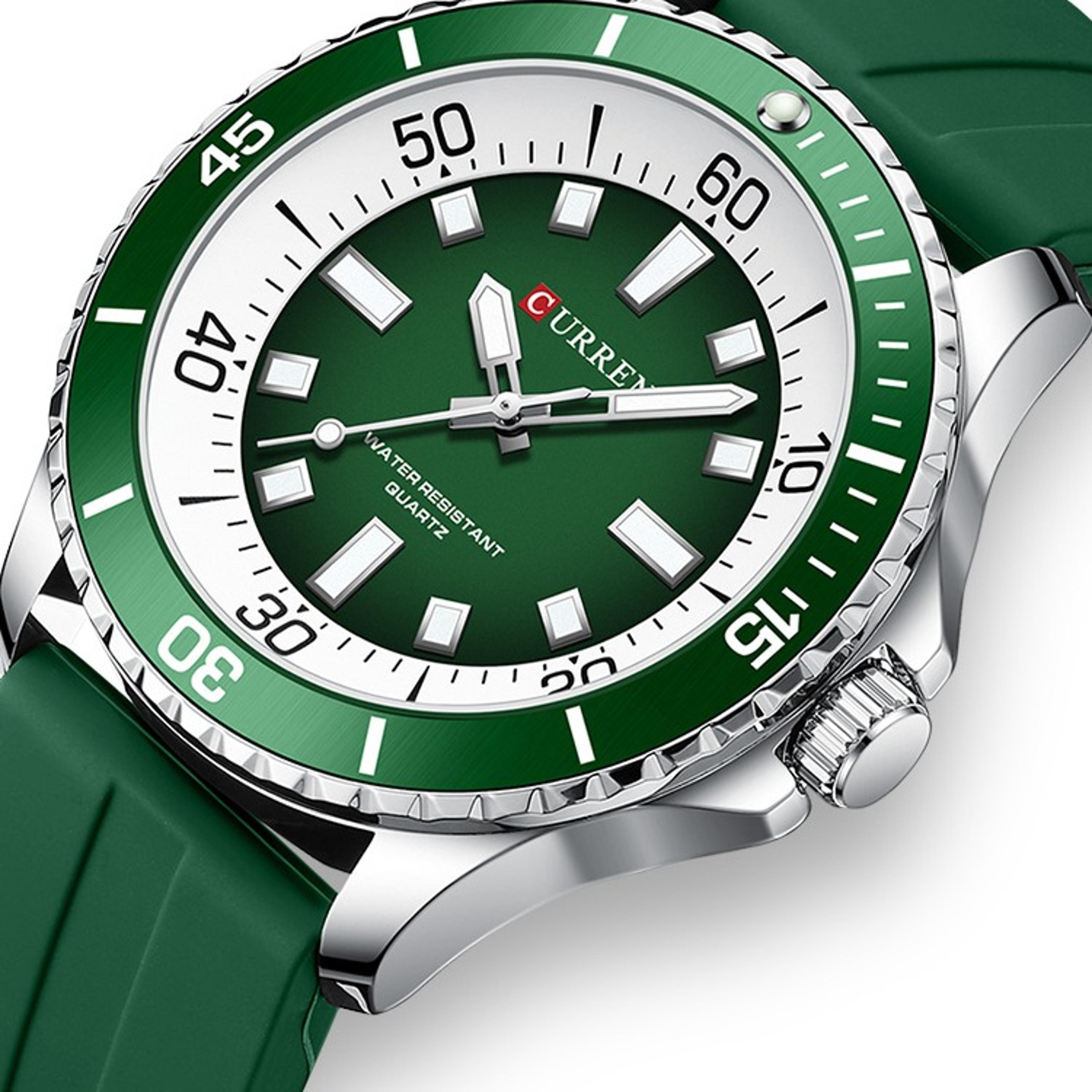 large dial mens sports watch waterproof quartz wristwatch with luminous hands