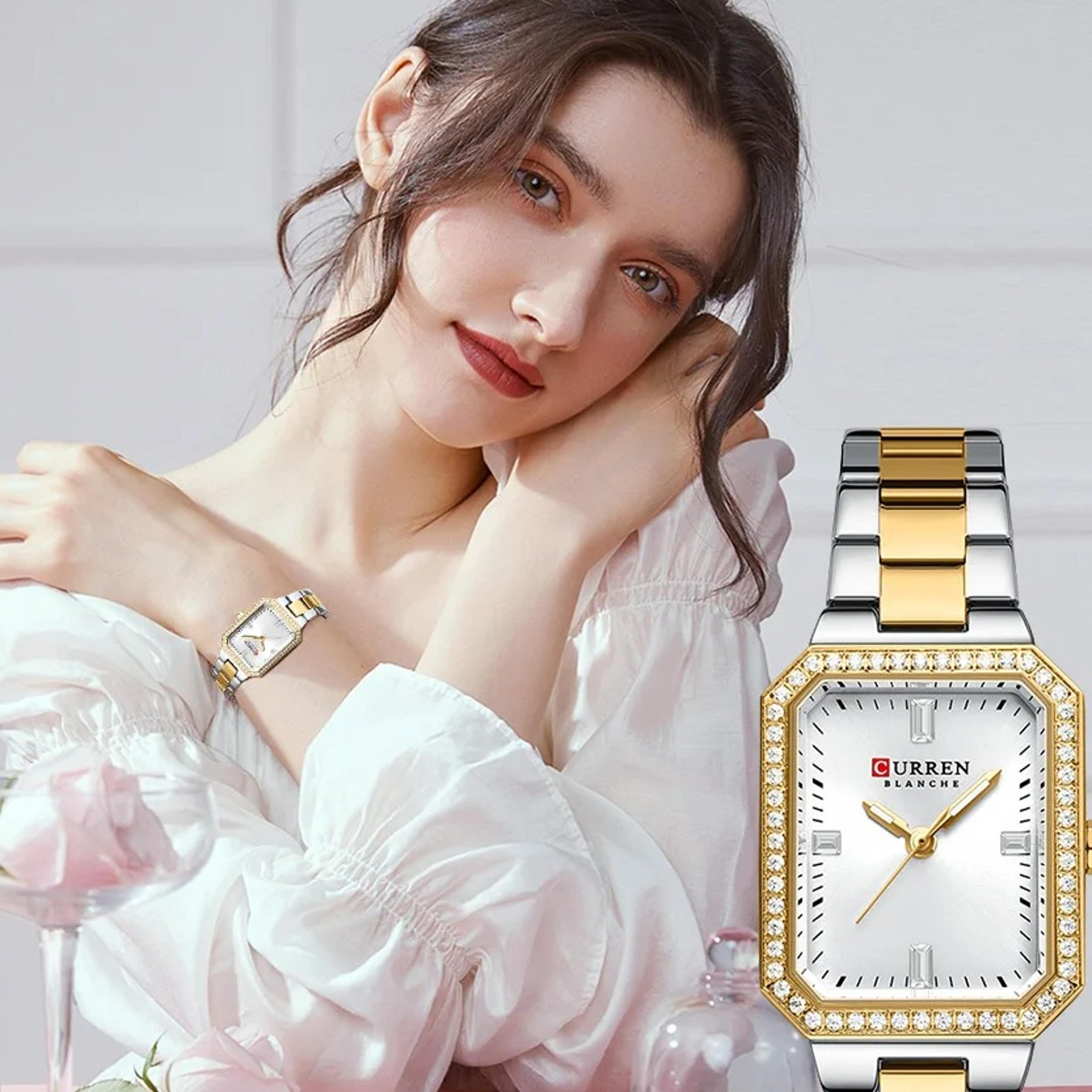 elegant women watch stainless steel bracelet ladies dress wristwatch for everyday style