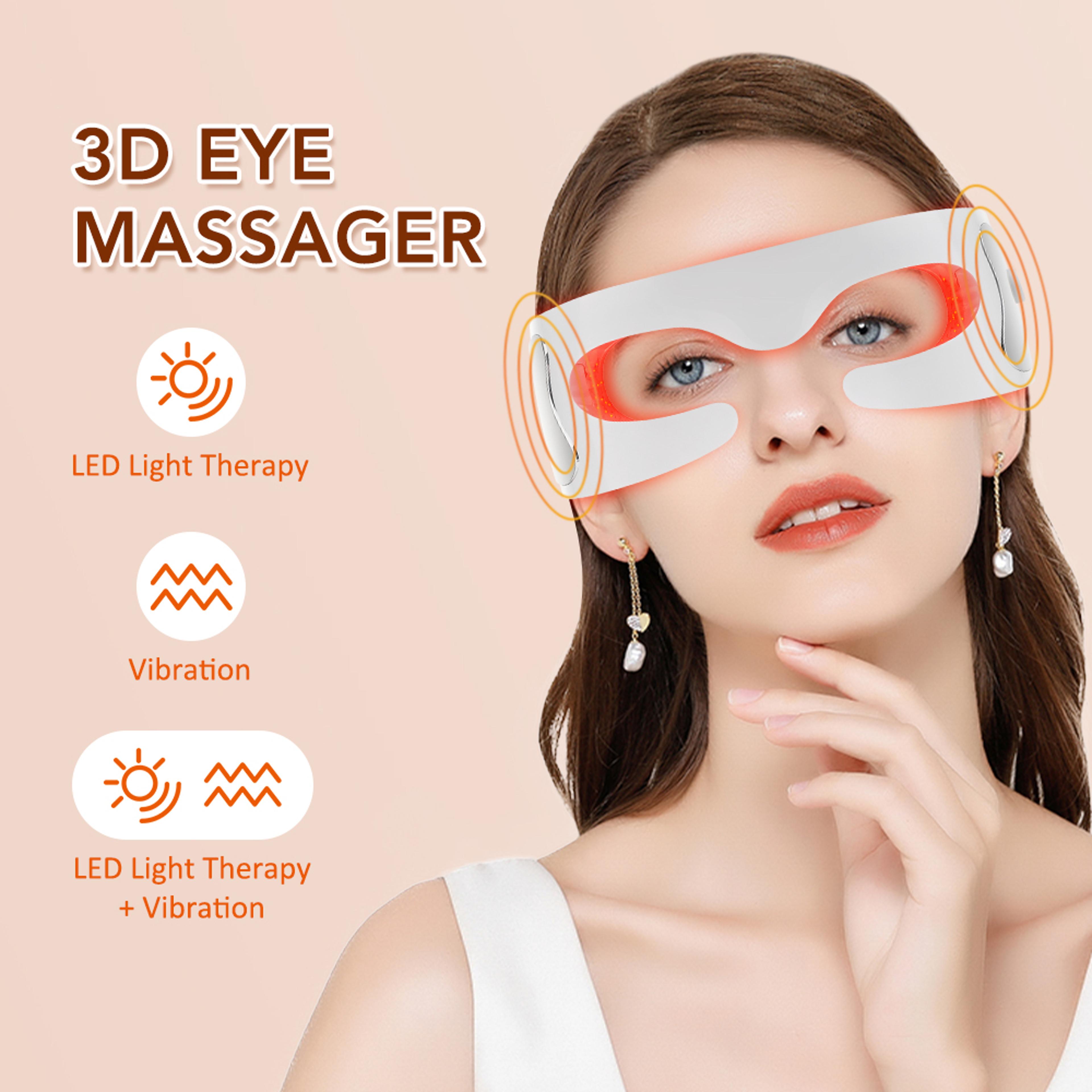 rechargeable eye massager for eye fatigue relief and anti aging eye care