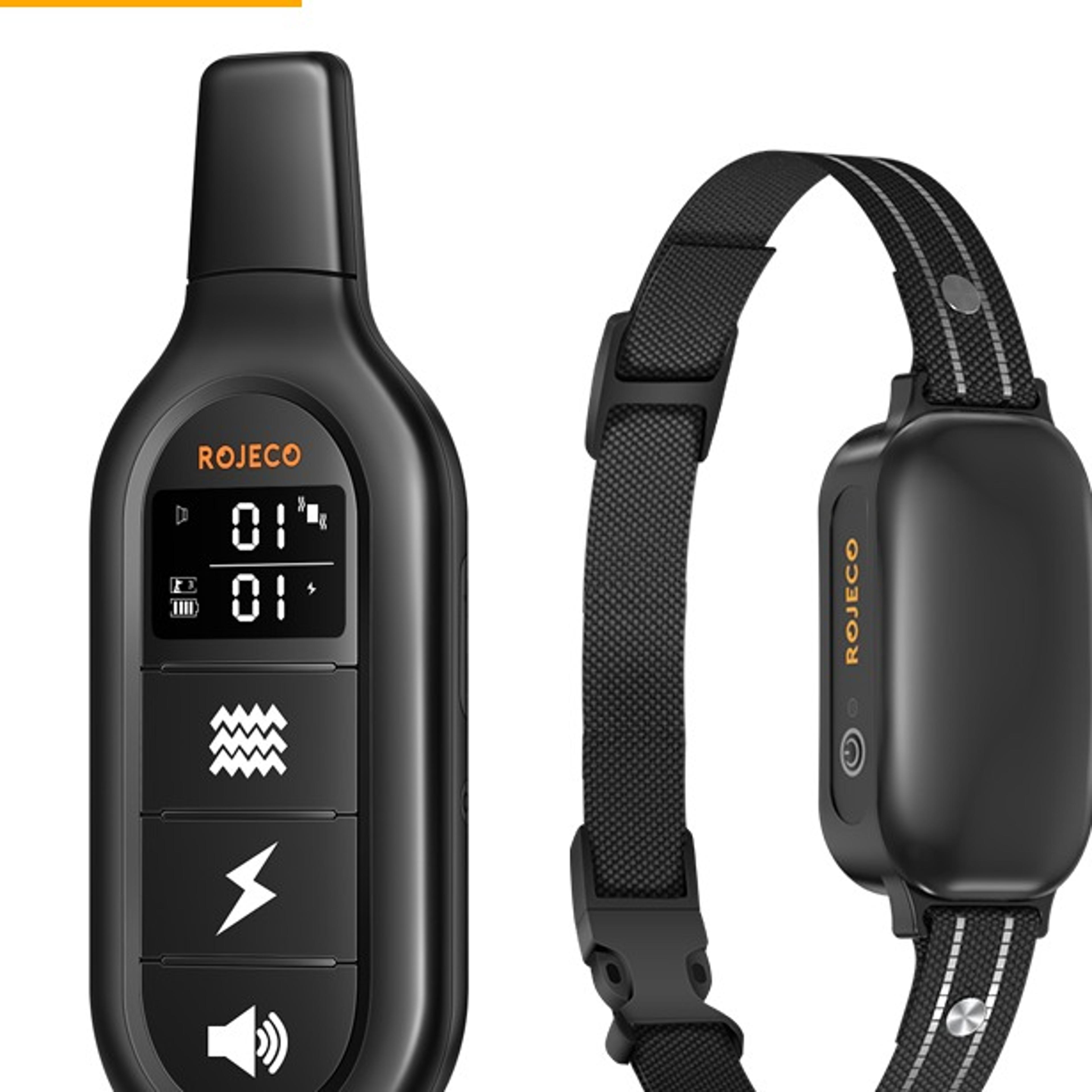 rechargeable dog training collar with remote control waterproof bark control system