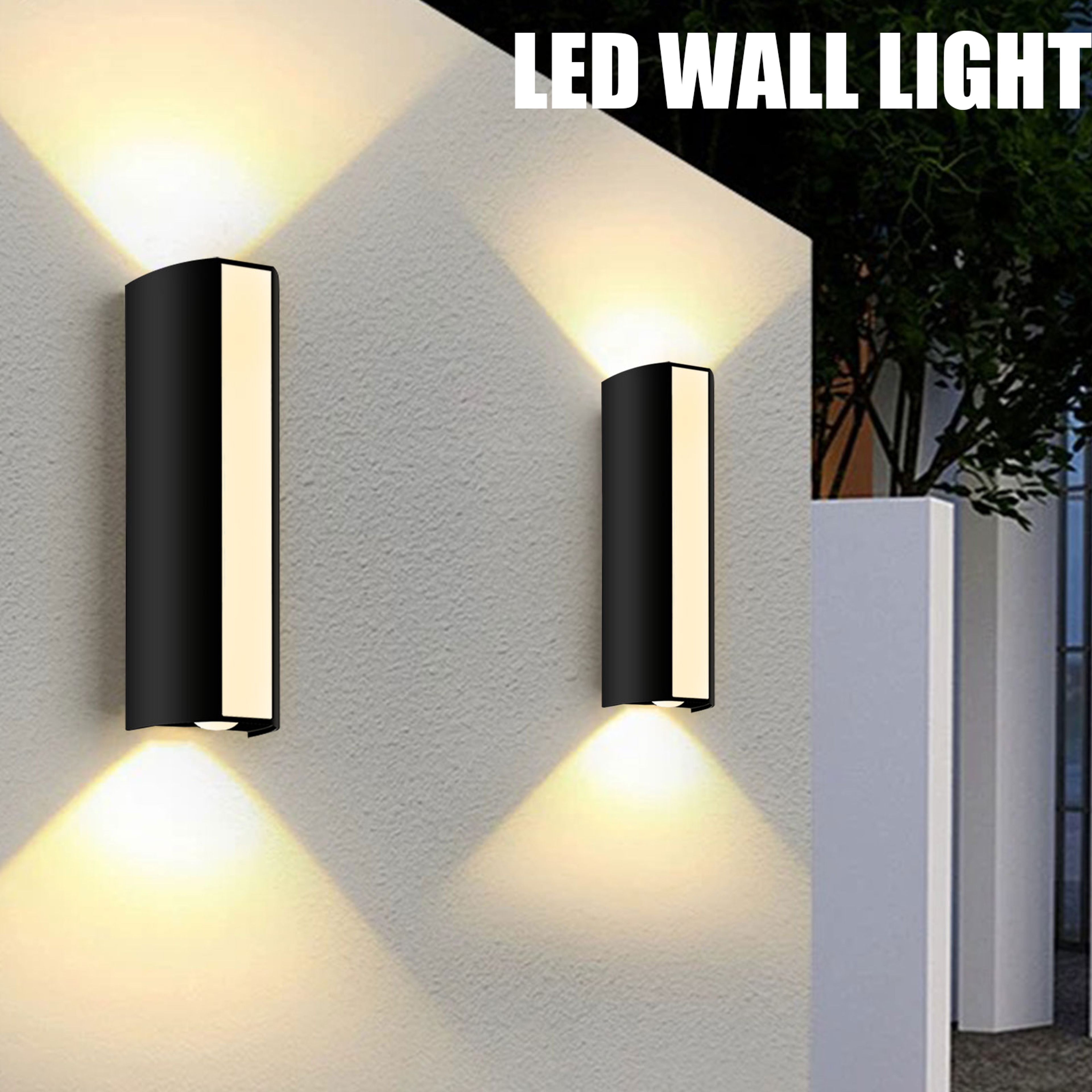 outdoor led wall light waterproof exterior lamp warm white cold white