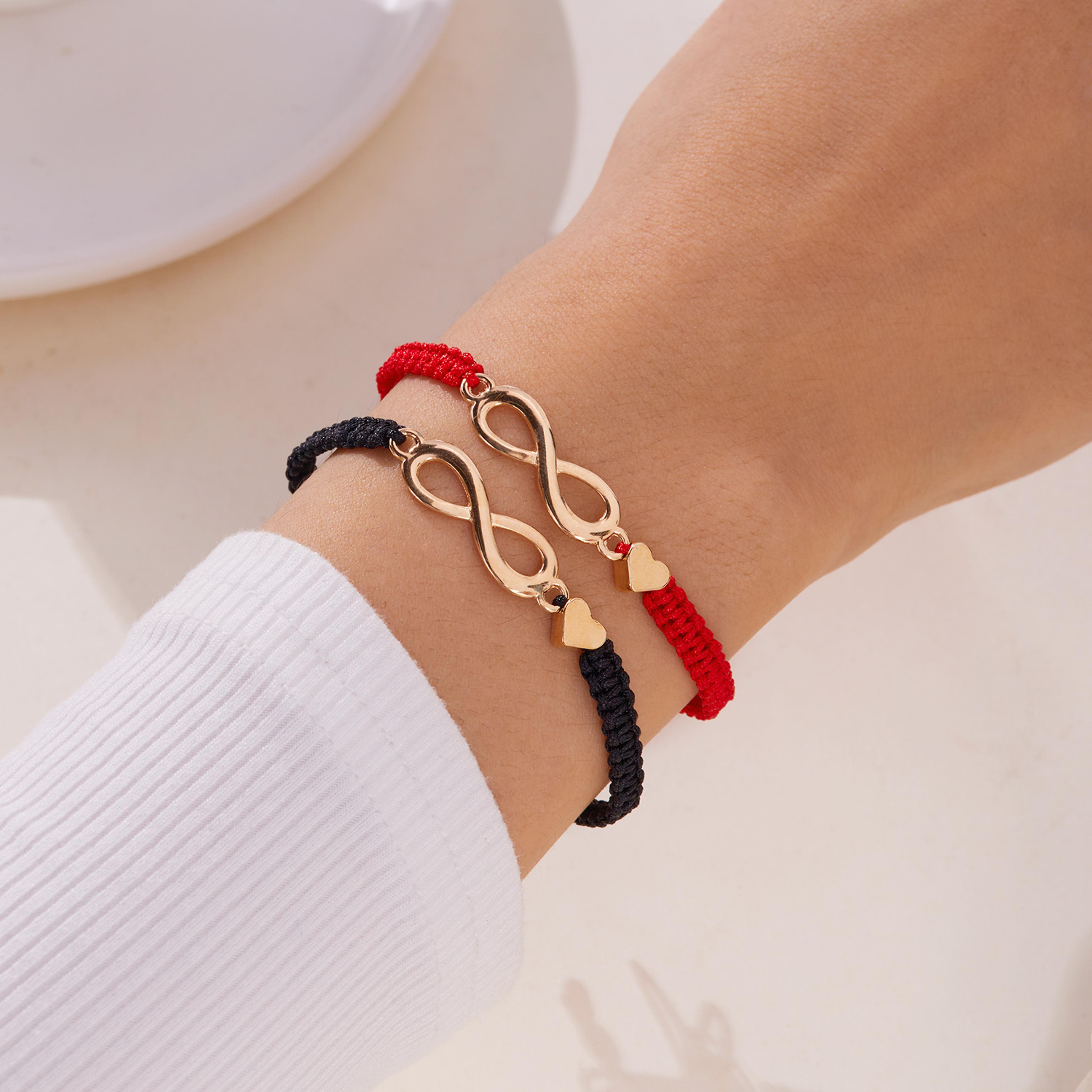 handmade lucky red thread couple bracelet matching friendship bracelet gift jewelry for lovers
