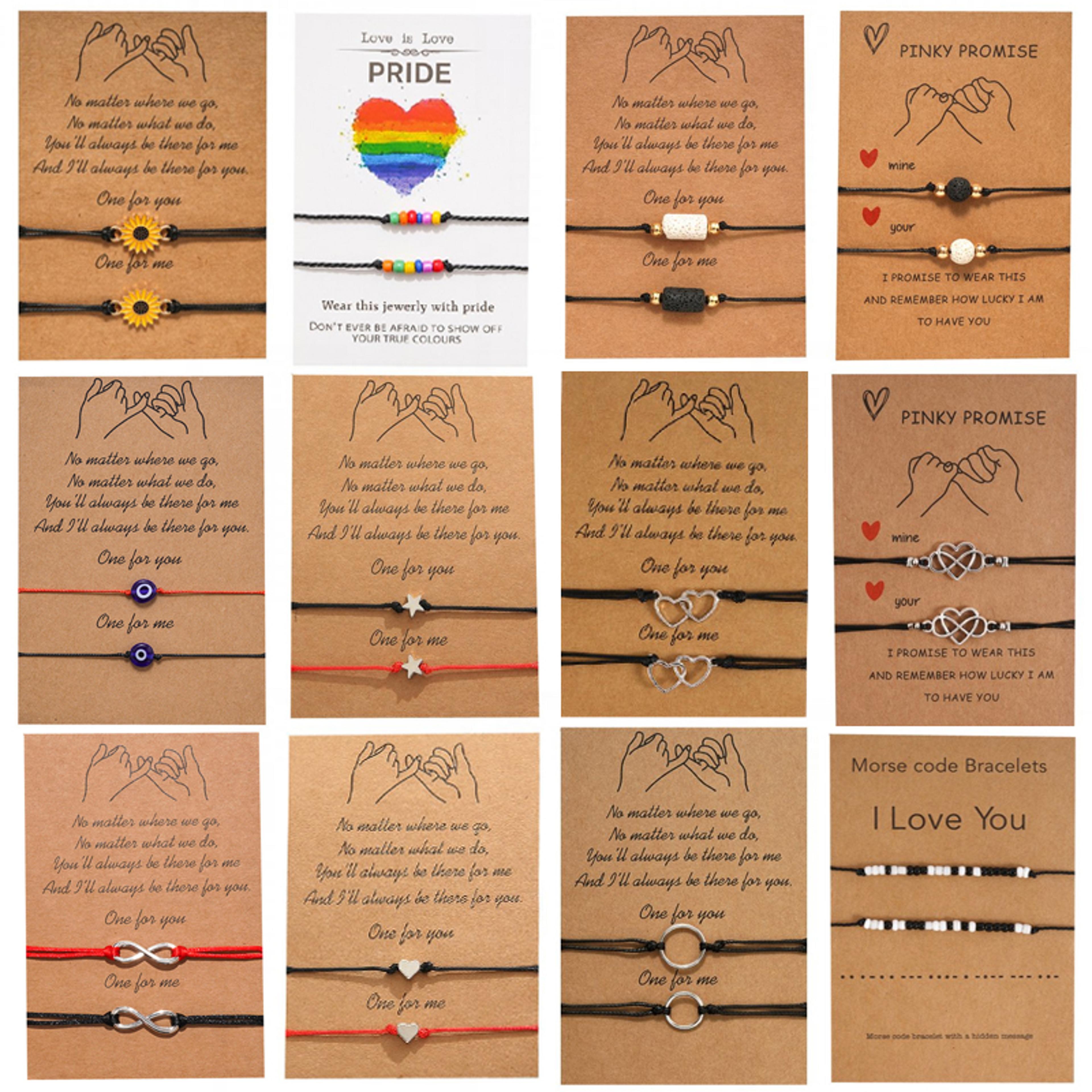 volcanic stone couple bracelet set friendship bead jewelry for women men lucky gift