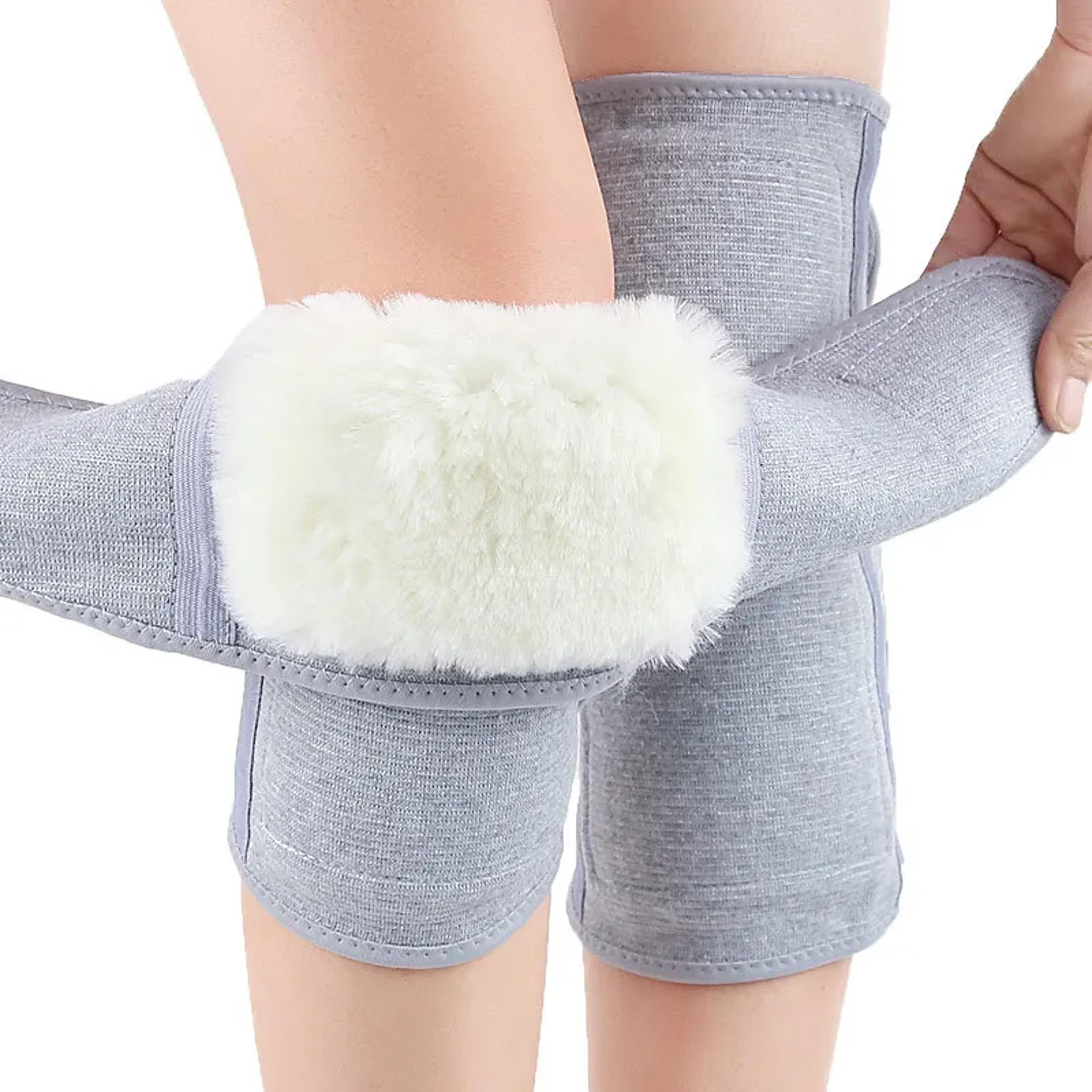 winter wool knee warmers thick thermal leg sleeves for men women cycling cold weather protection