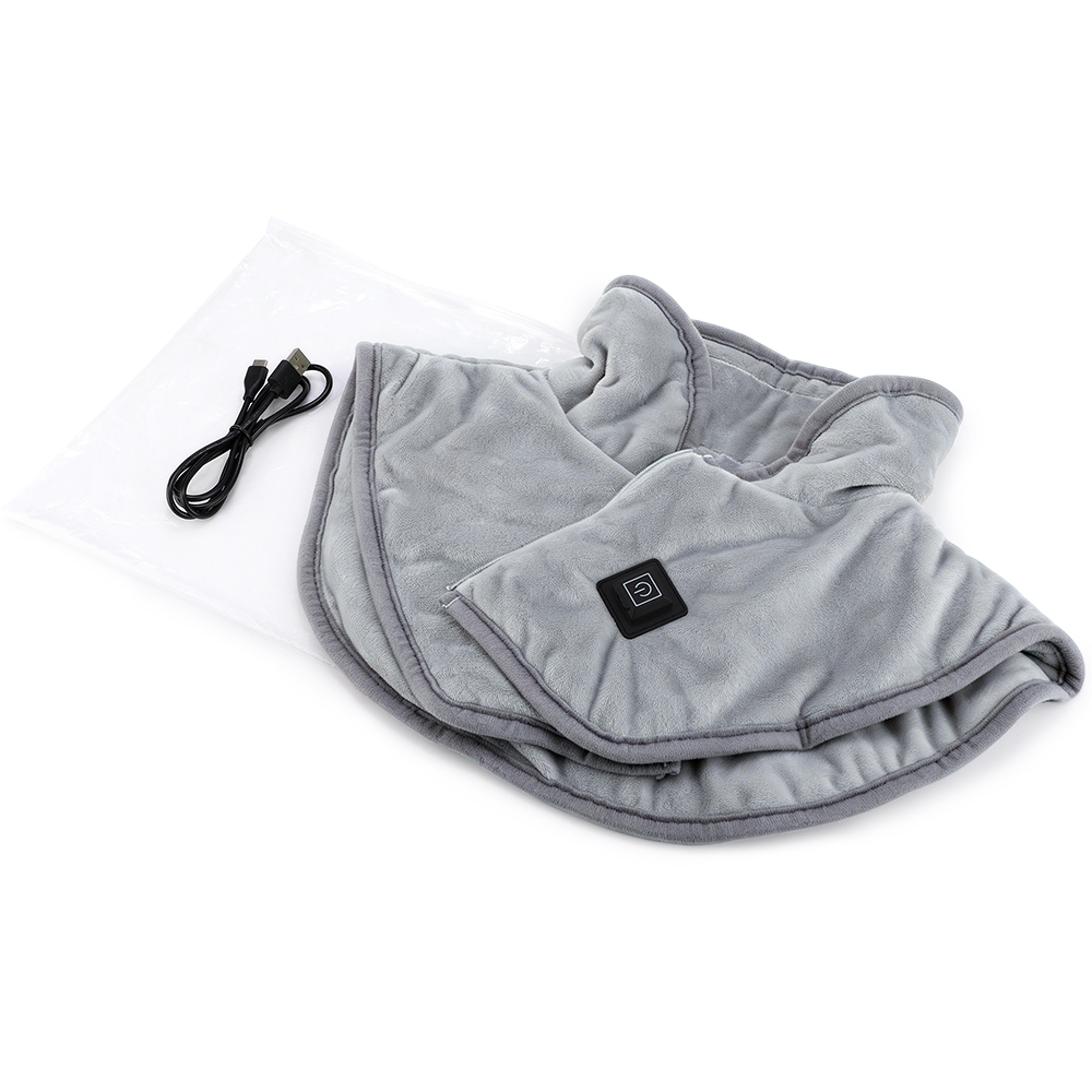 usb heated shoulder and neck wrap with 3 heat levels for soothing back comfort