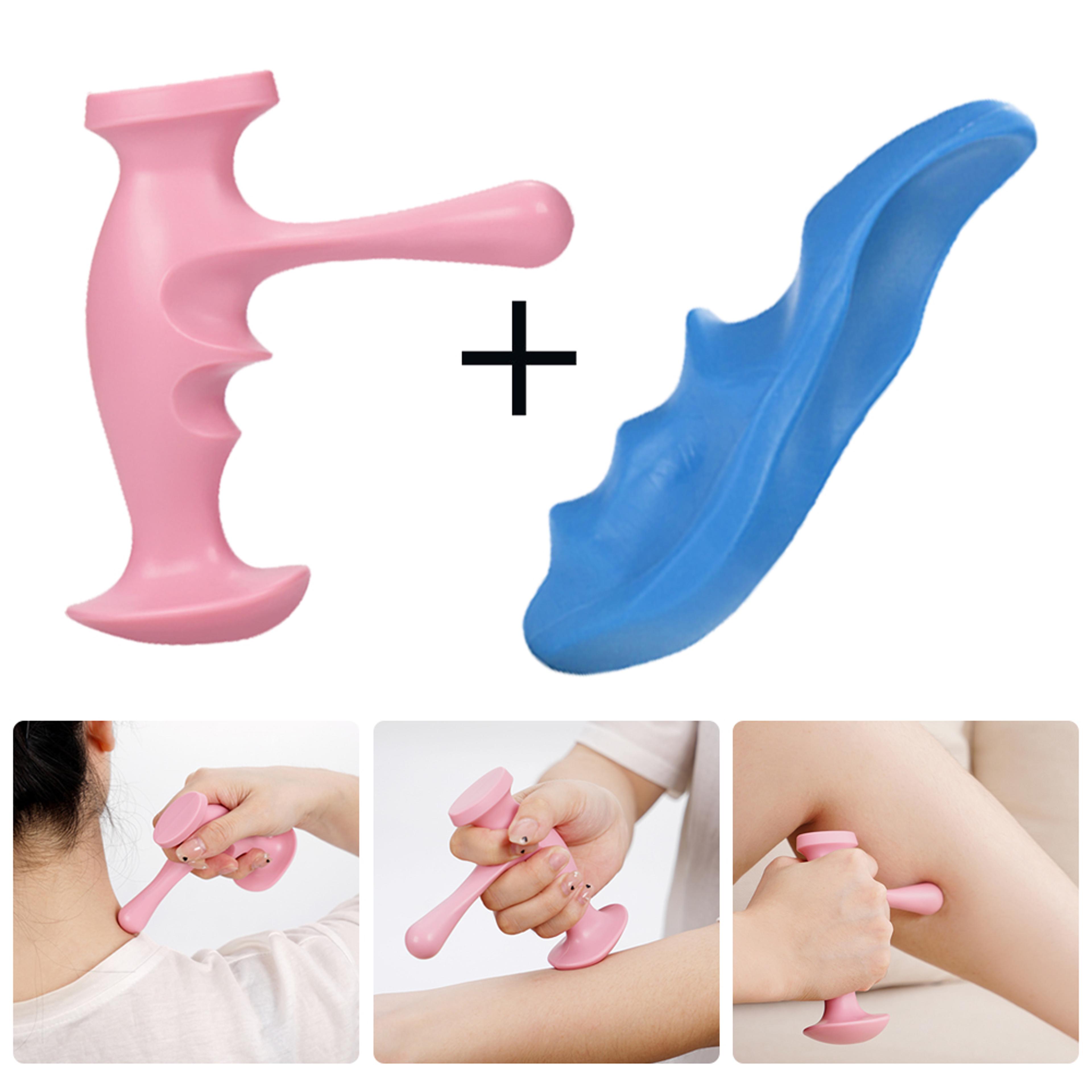 t shaped trigger point massager deep tissue acupressure tool for full body muscle relief