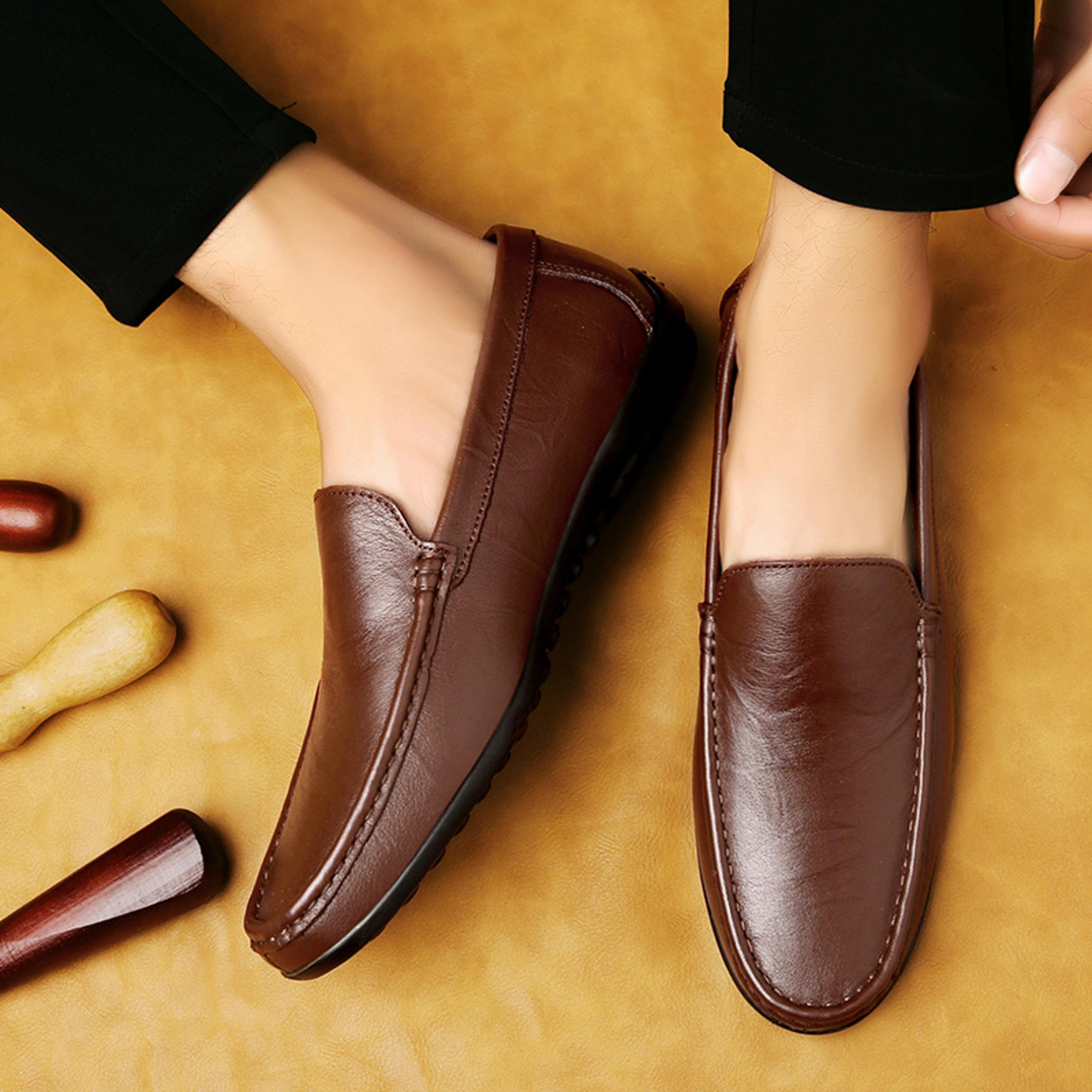 mens genuine leather oxford dress shoes for business formal and casual wear