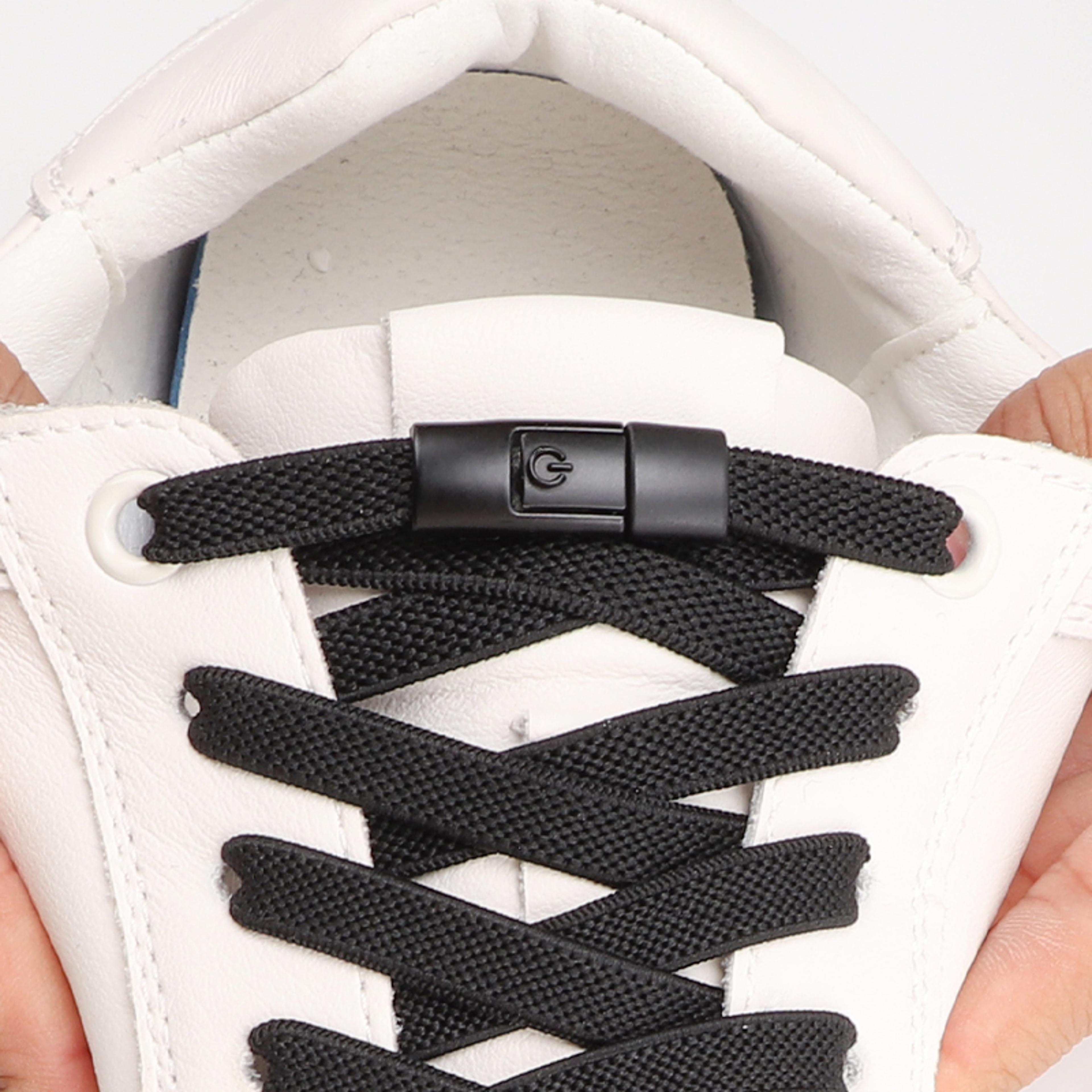 colorful no tie elastic shoelaces with press lock for sneakers kids and adults