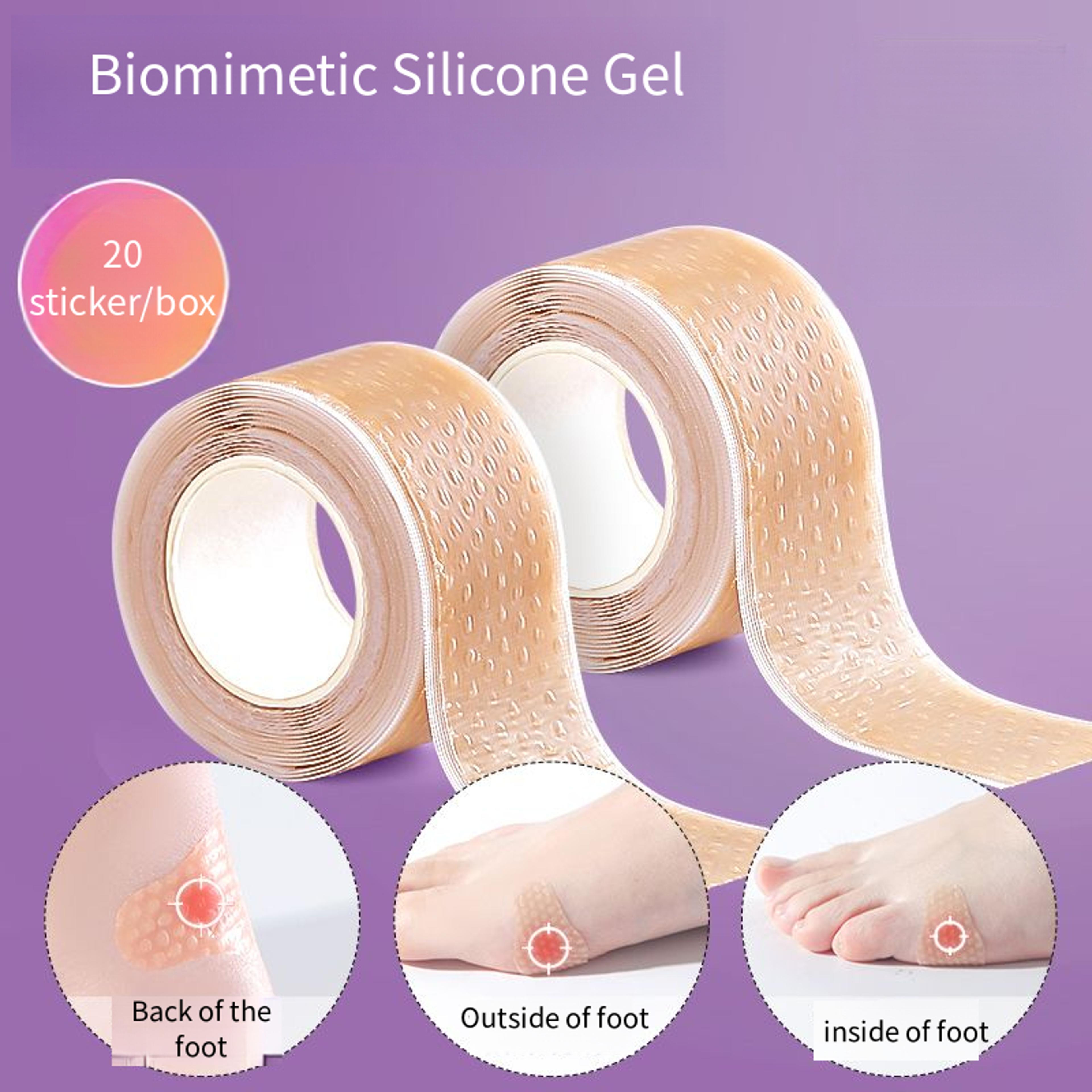 silicone gel heel protector stickers invisible anti friction heel cushion roll