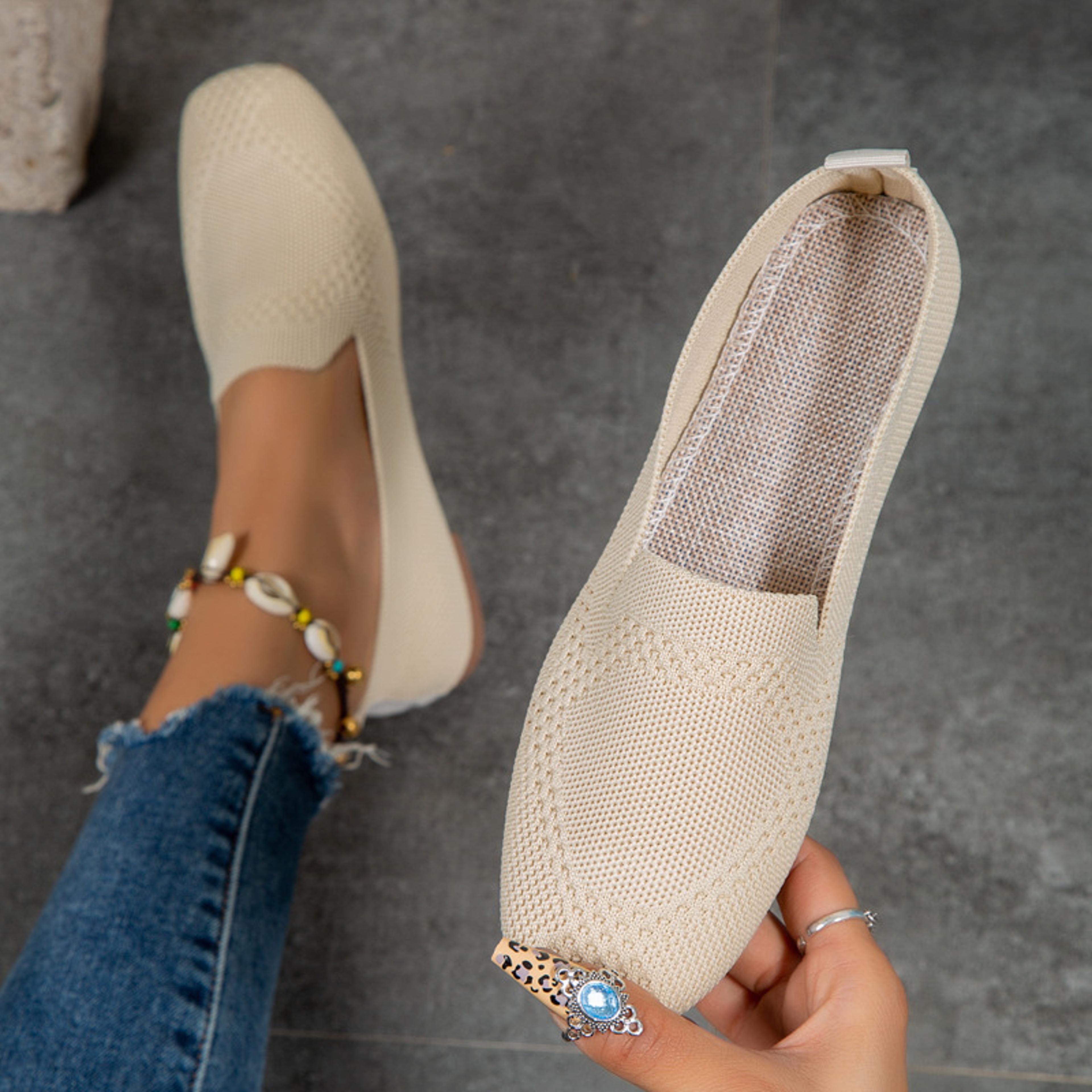 women slip on sneakers lightweight casual walking shoes with flexible comfort sole