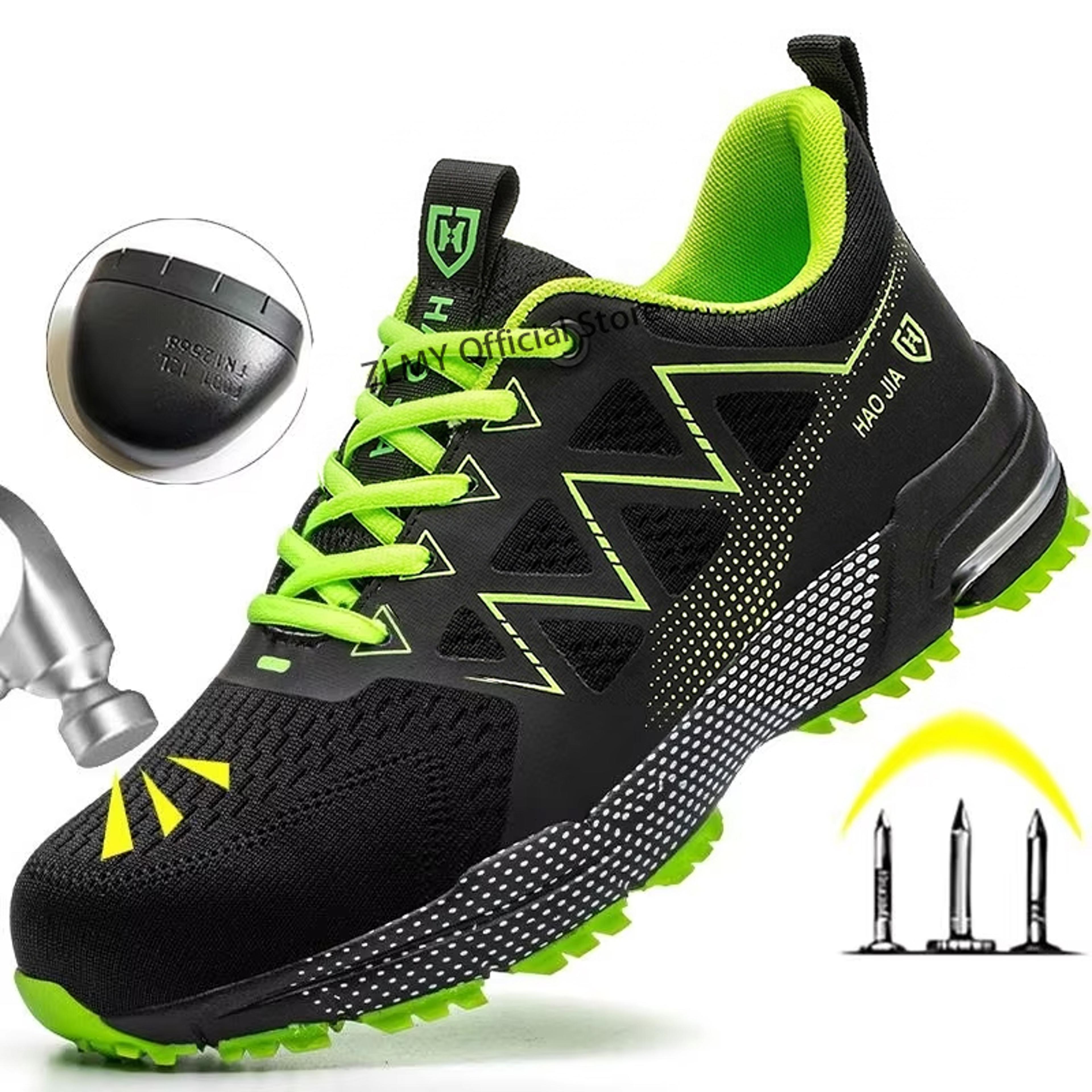 mens steel toe safety shoes breathable puncture resistant work sneakers