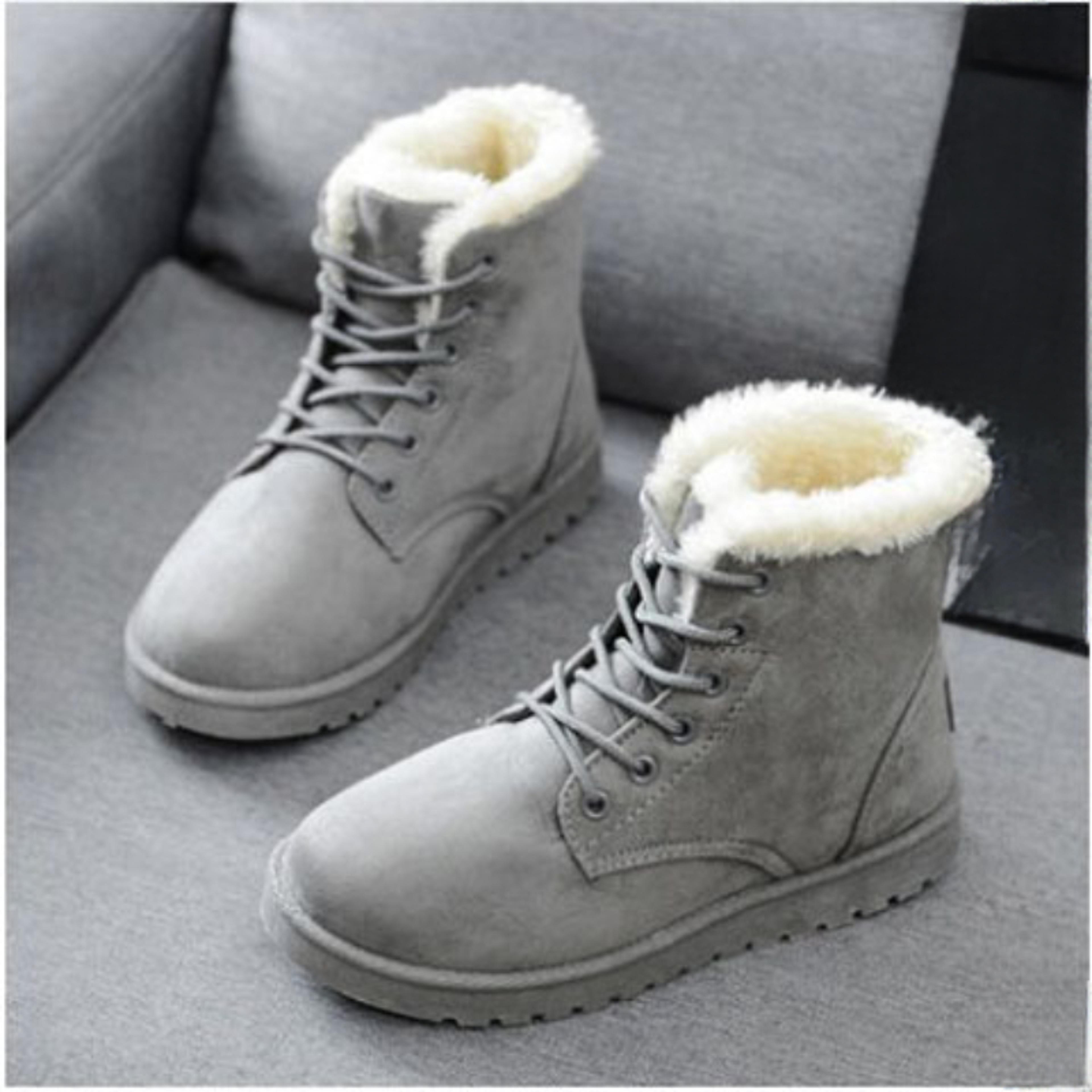women warm velvet short boots comfortable casual winter ankle boots