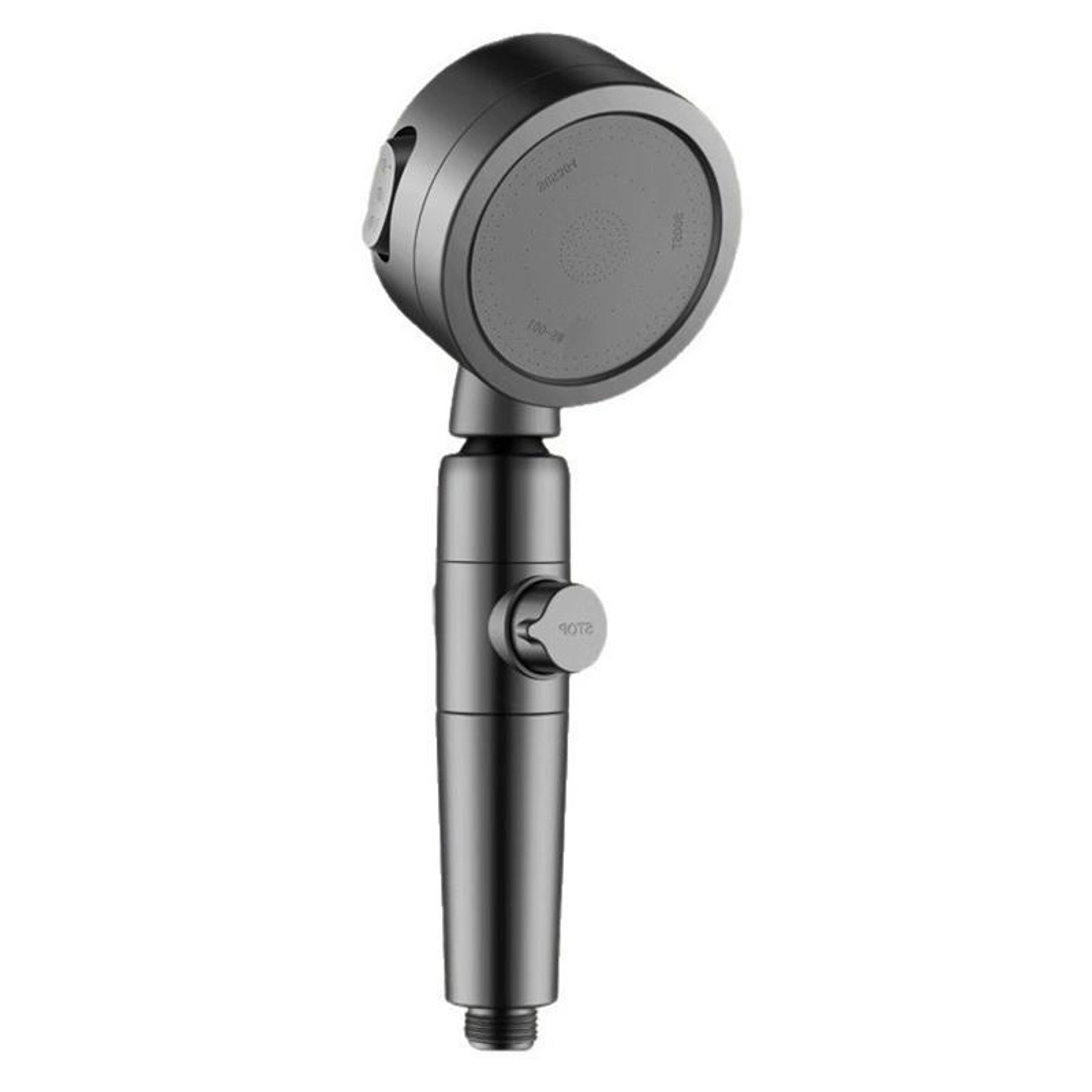 pressurized filter shower head with one touch stop & 3 spray modes