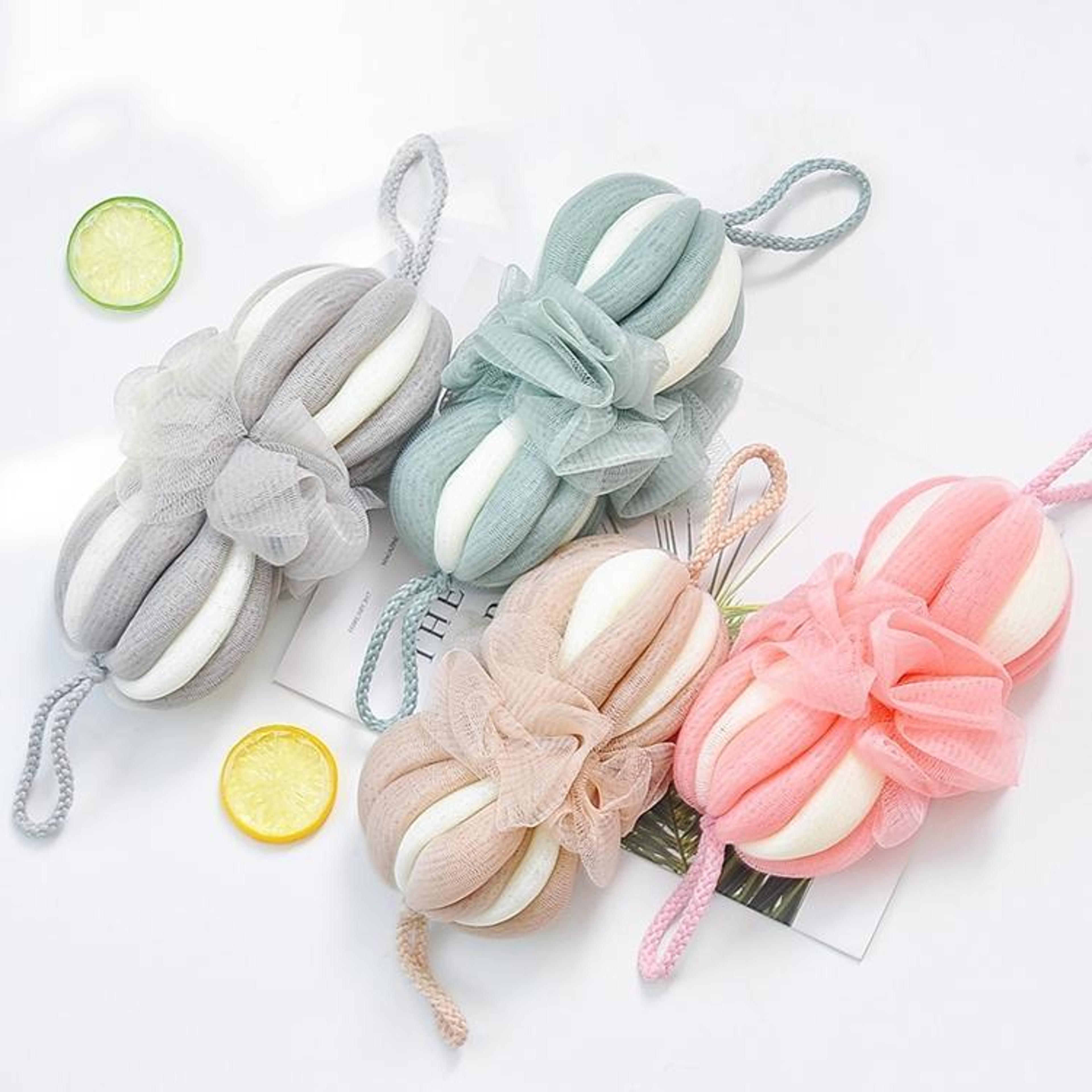 exfoliating back scrubber bath towel long mesh body wash brush