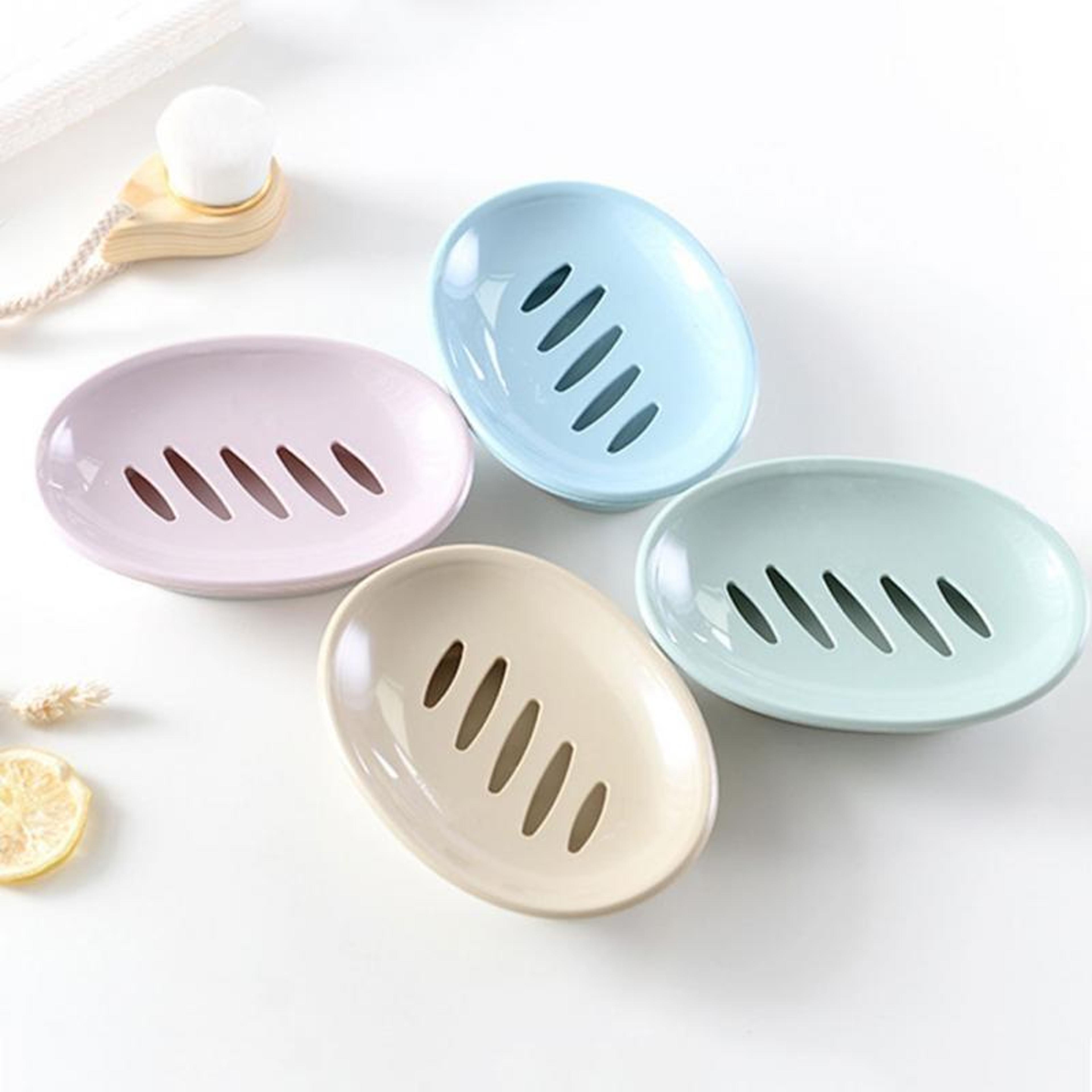 double layer soap travel case with drain tray portable soap holder box for bathroom and outdoor use