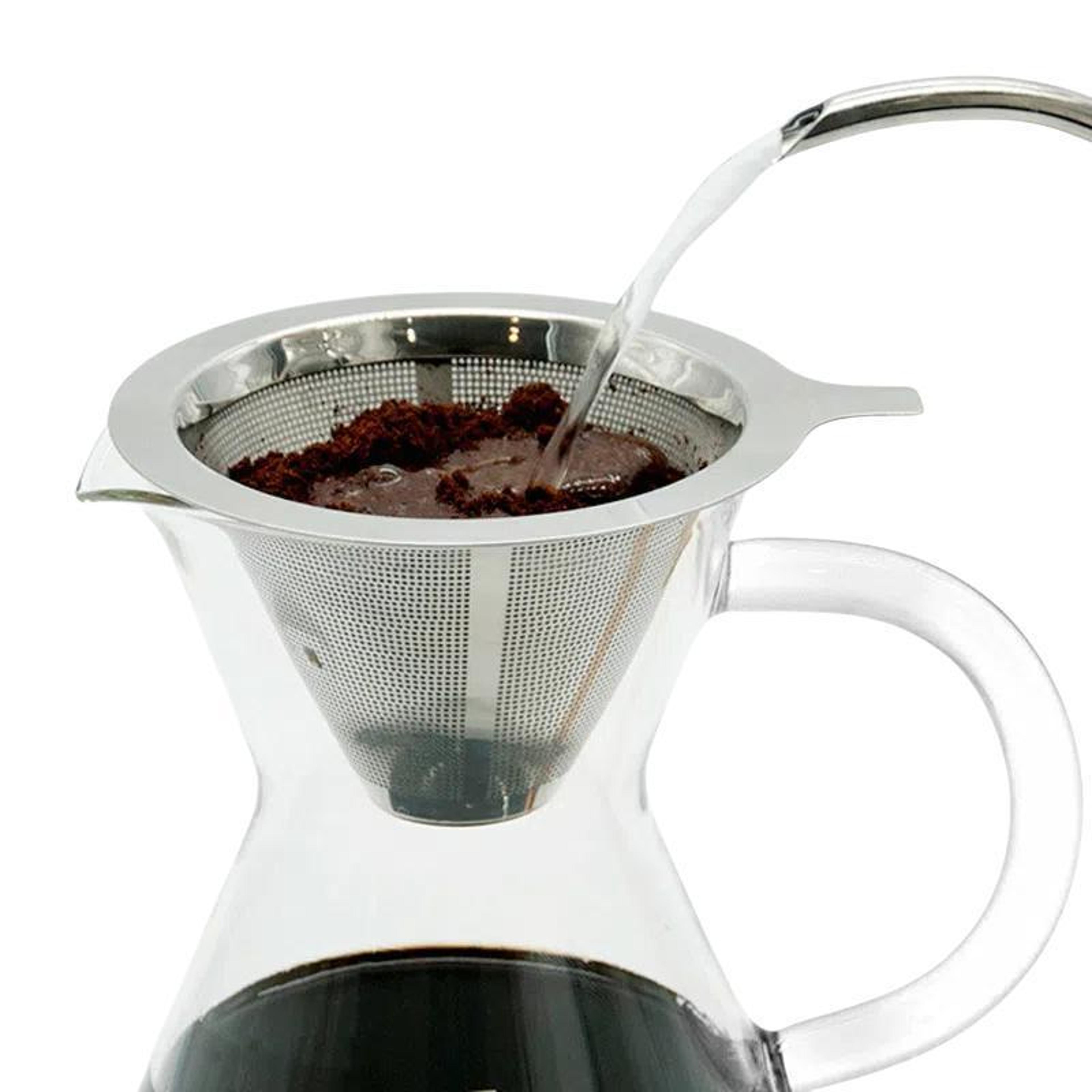 reusable stainless steel coffee filter for pour over drip makers eco friendly mesh brewer