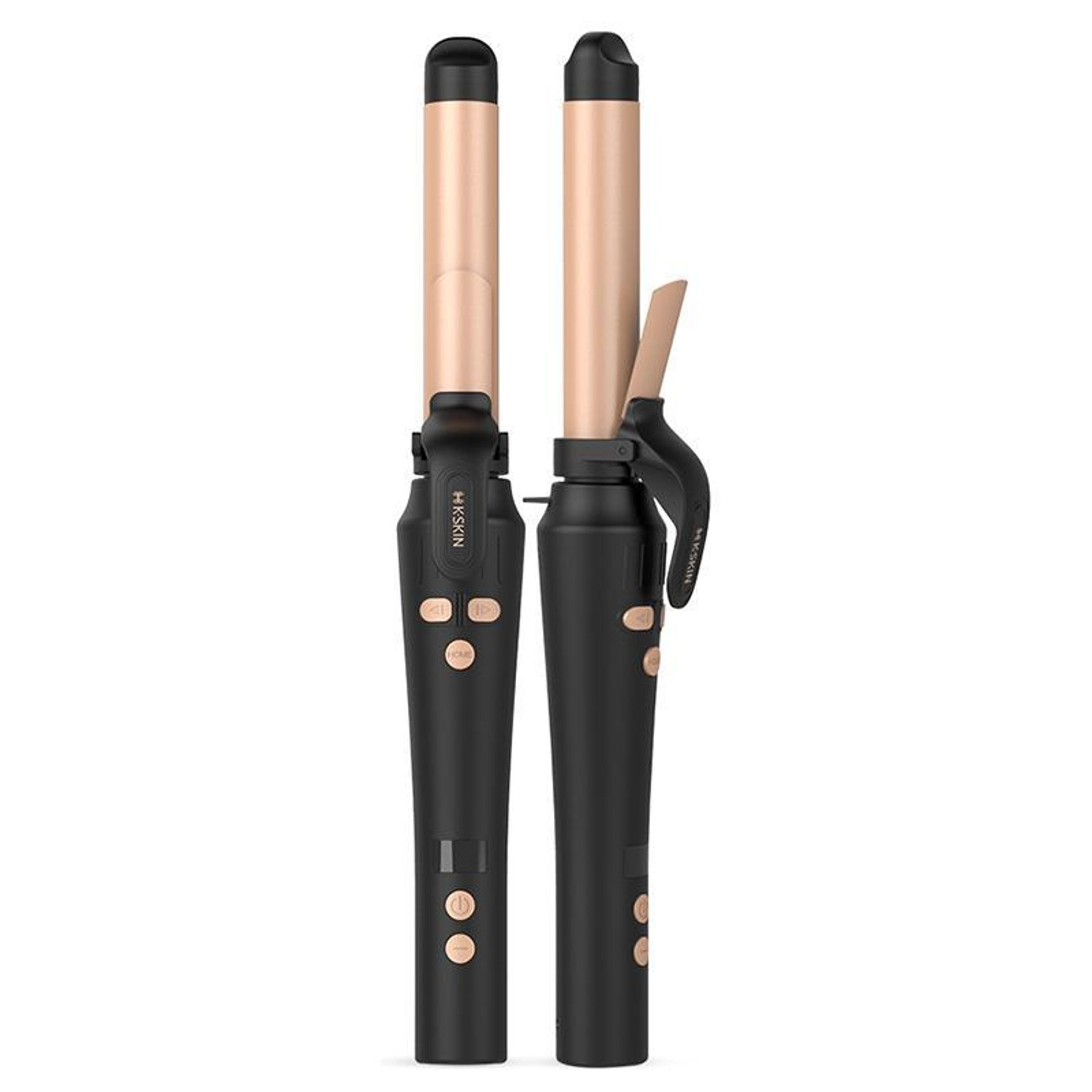 automatic hair curler with rapid heating & 5 temperature settings for effortless salon waves