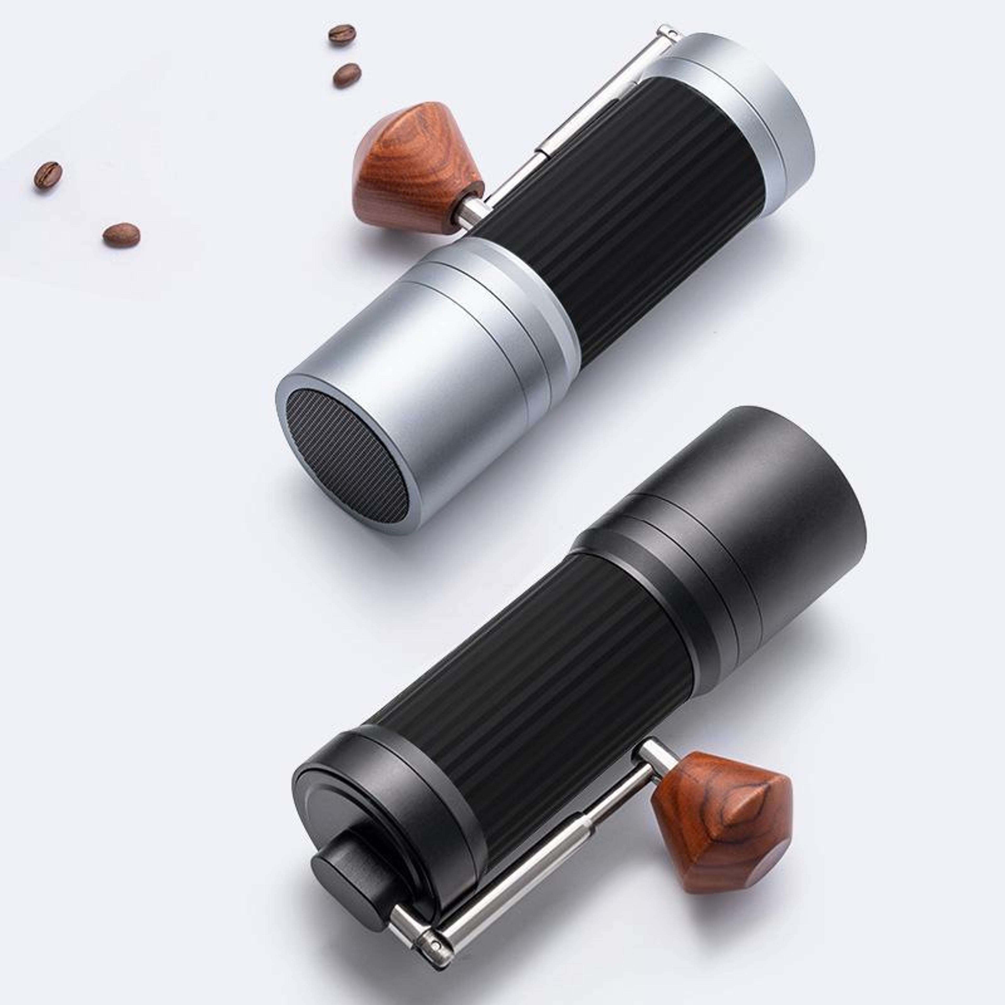 seven stars manual coffee grinder portable stainless steel burr hand crank mill