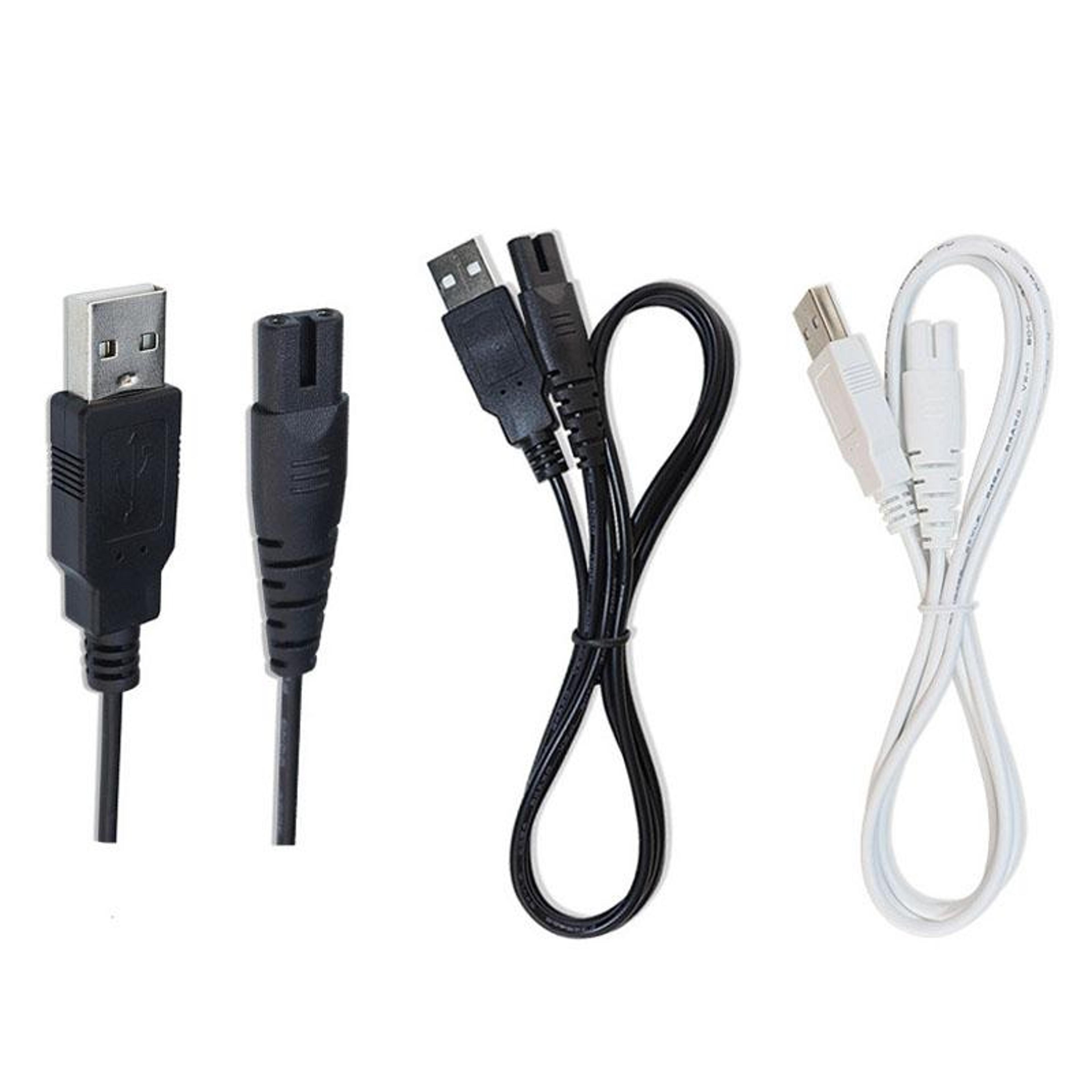 premium usb charging cable for shaver & water refill devices fast, durable power cord