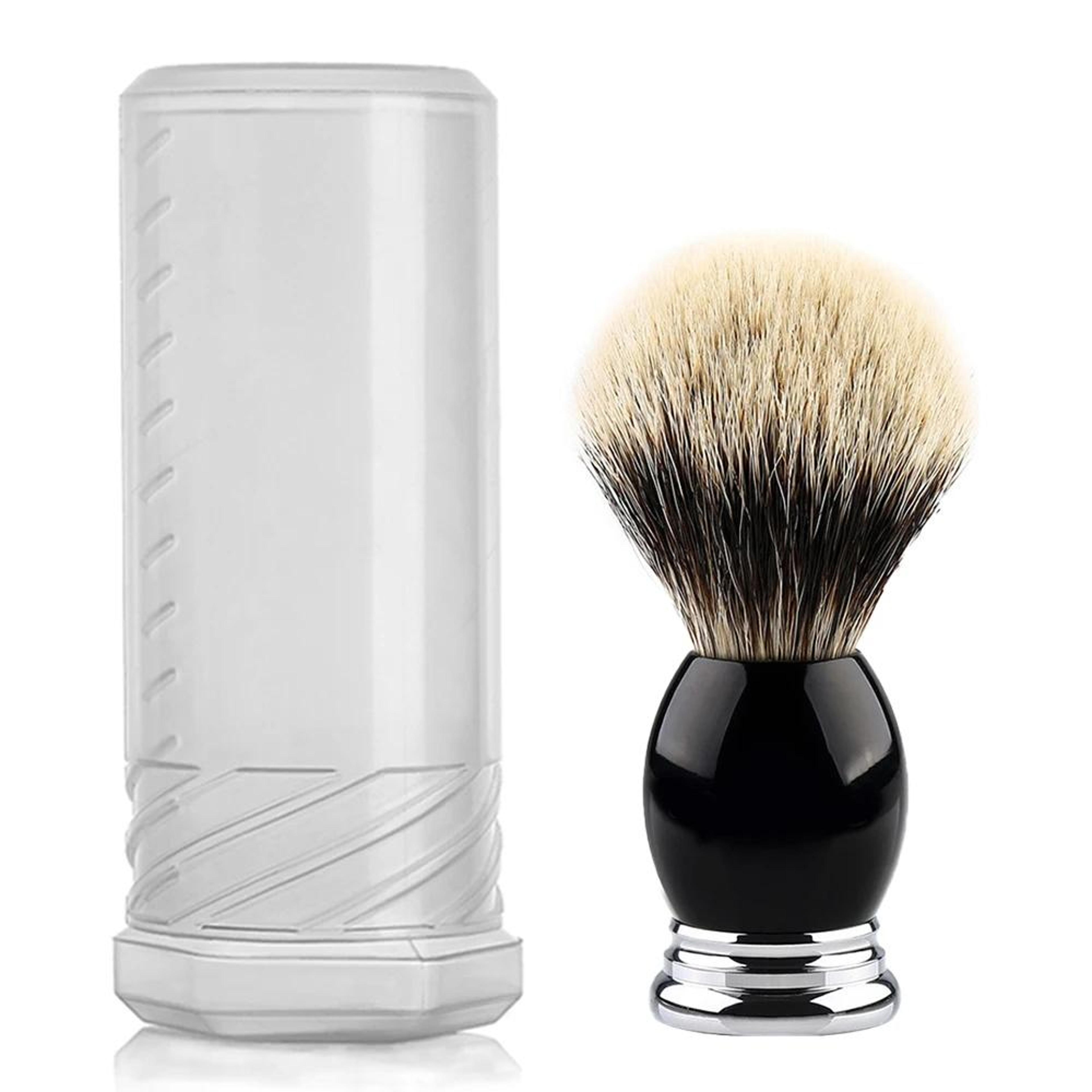 adjustable transparent beard brush travel case portable grooming storage tube