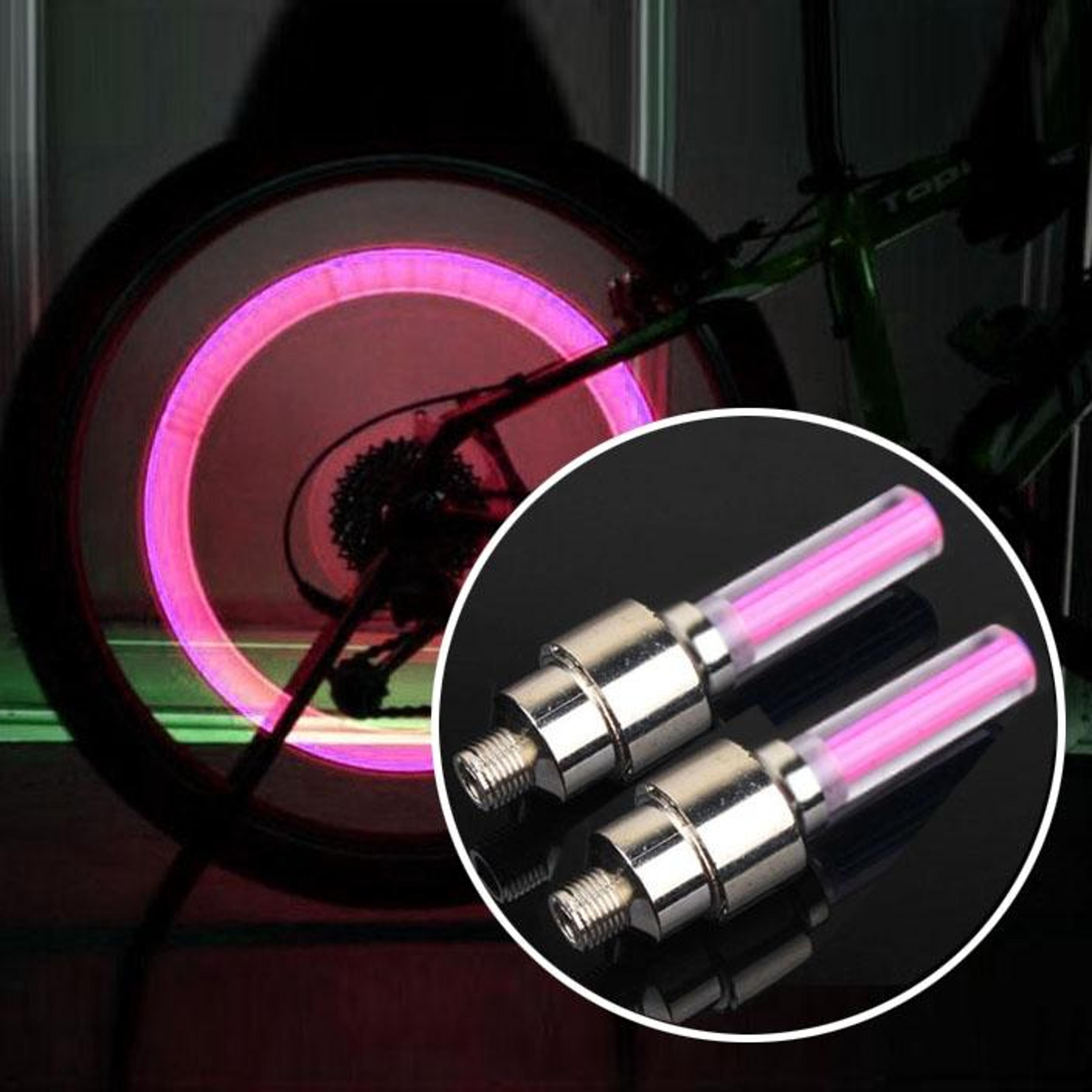 led tire valve lights for cars bikes & motorcycles night safety wheel lights