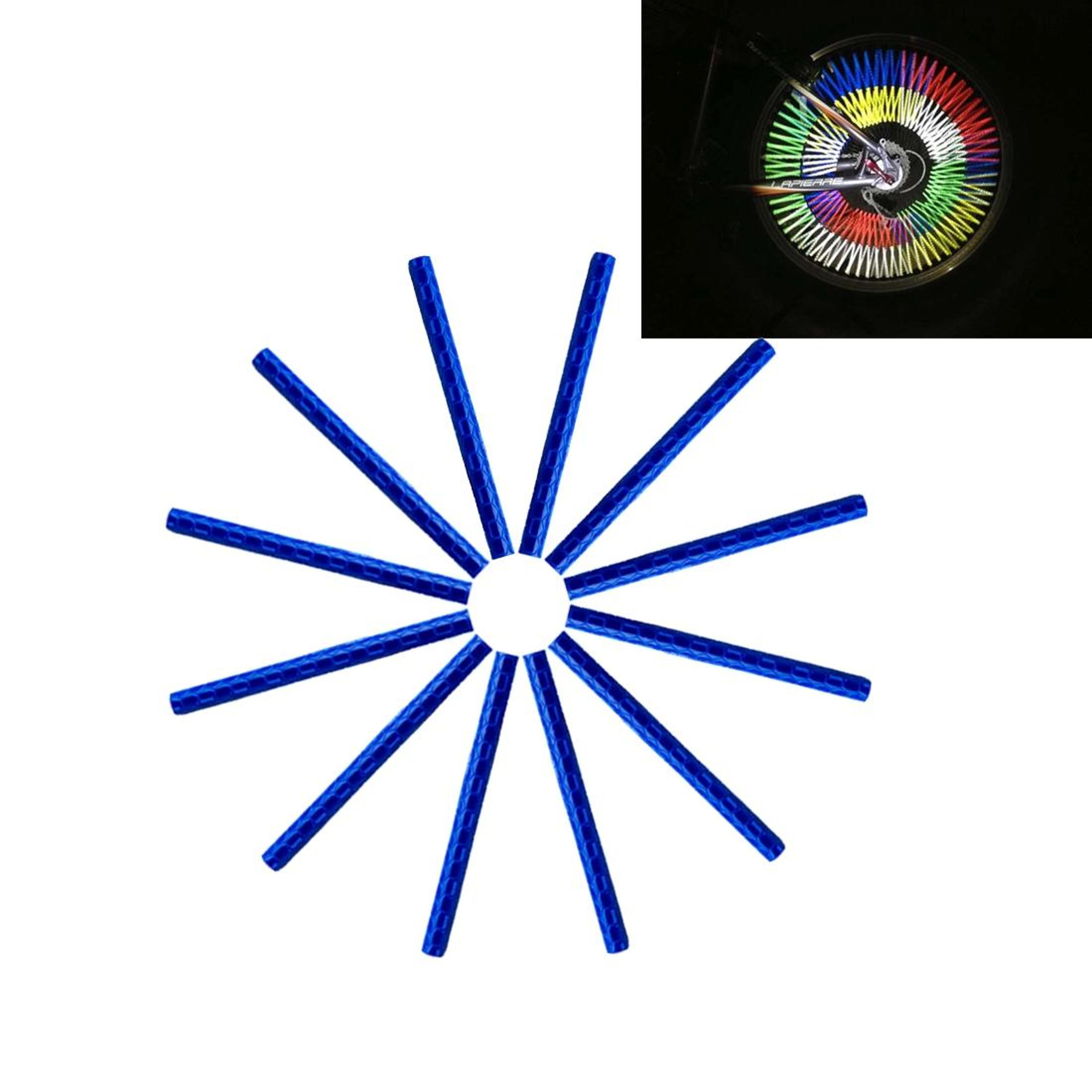 360° bike spoke reflectors safety clips for night cycling visibility
