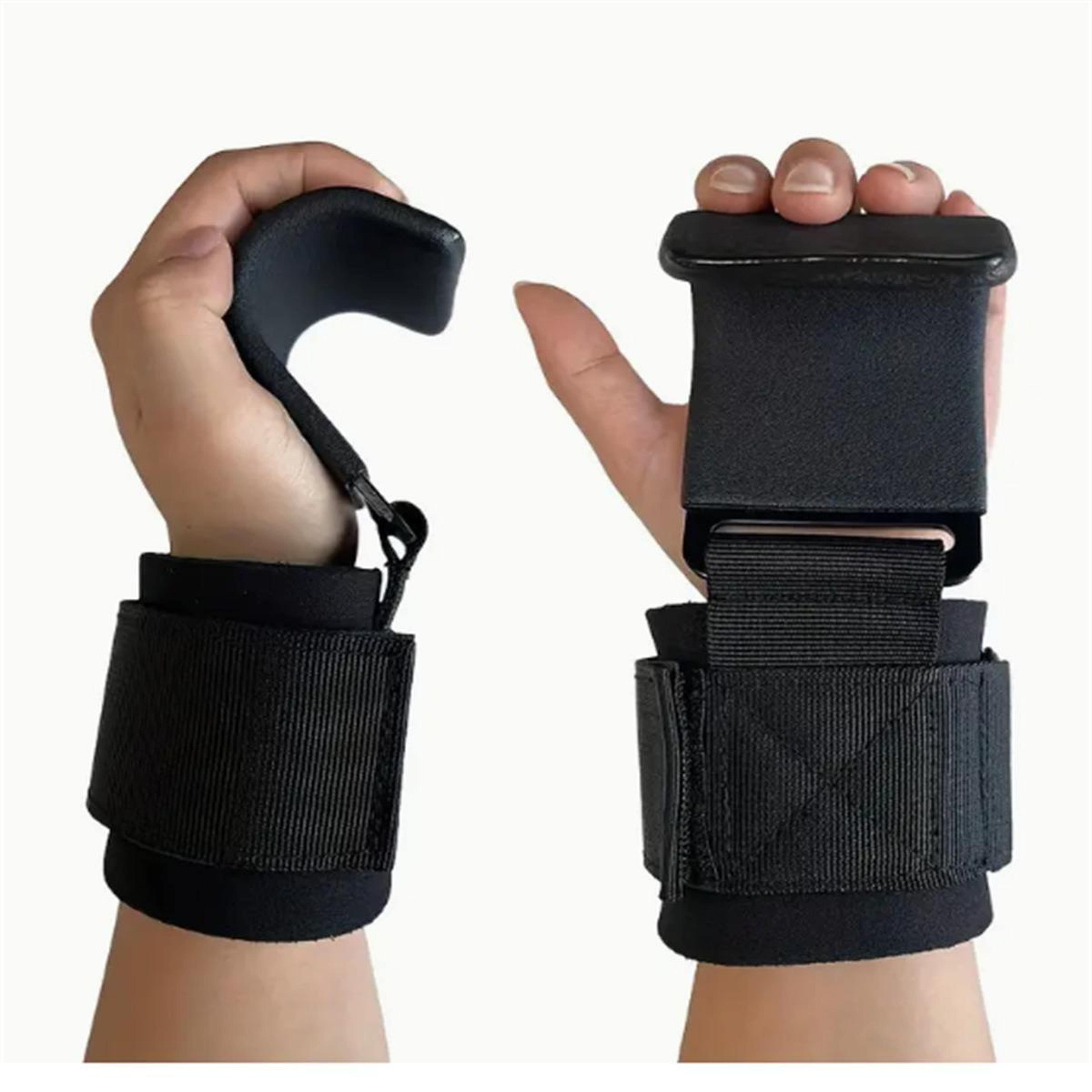 premium fitness steel plate assist hook wristbands grip & wrist support