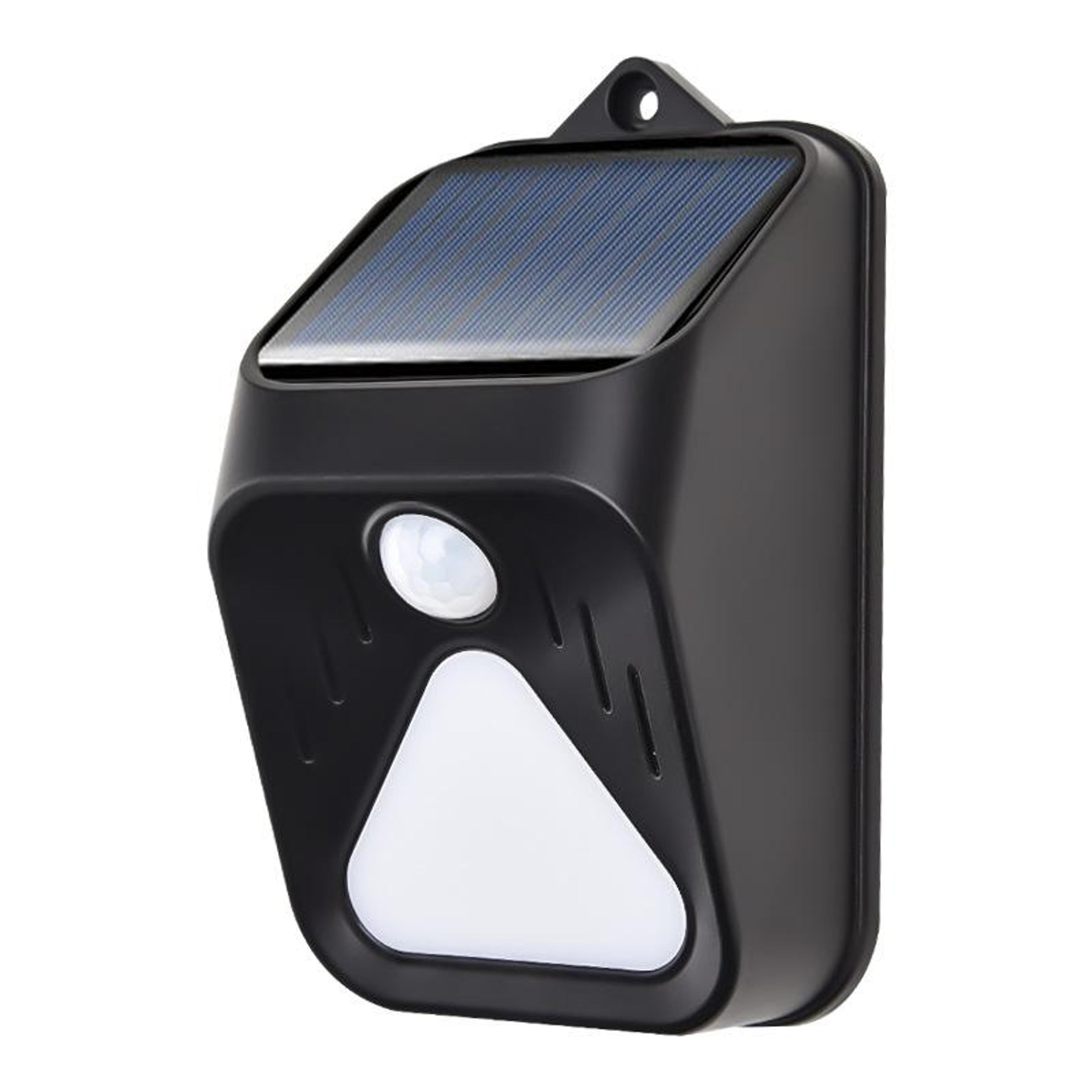 solar motion sensor alarm light with remote control & waterproof security siren