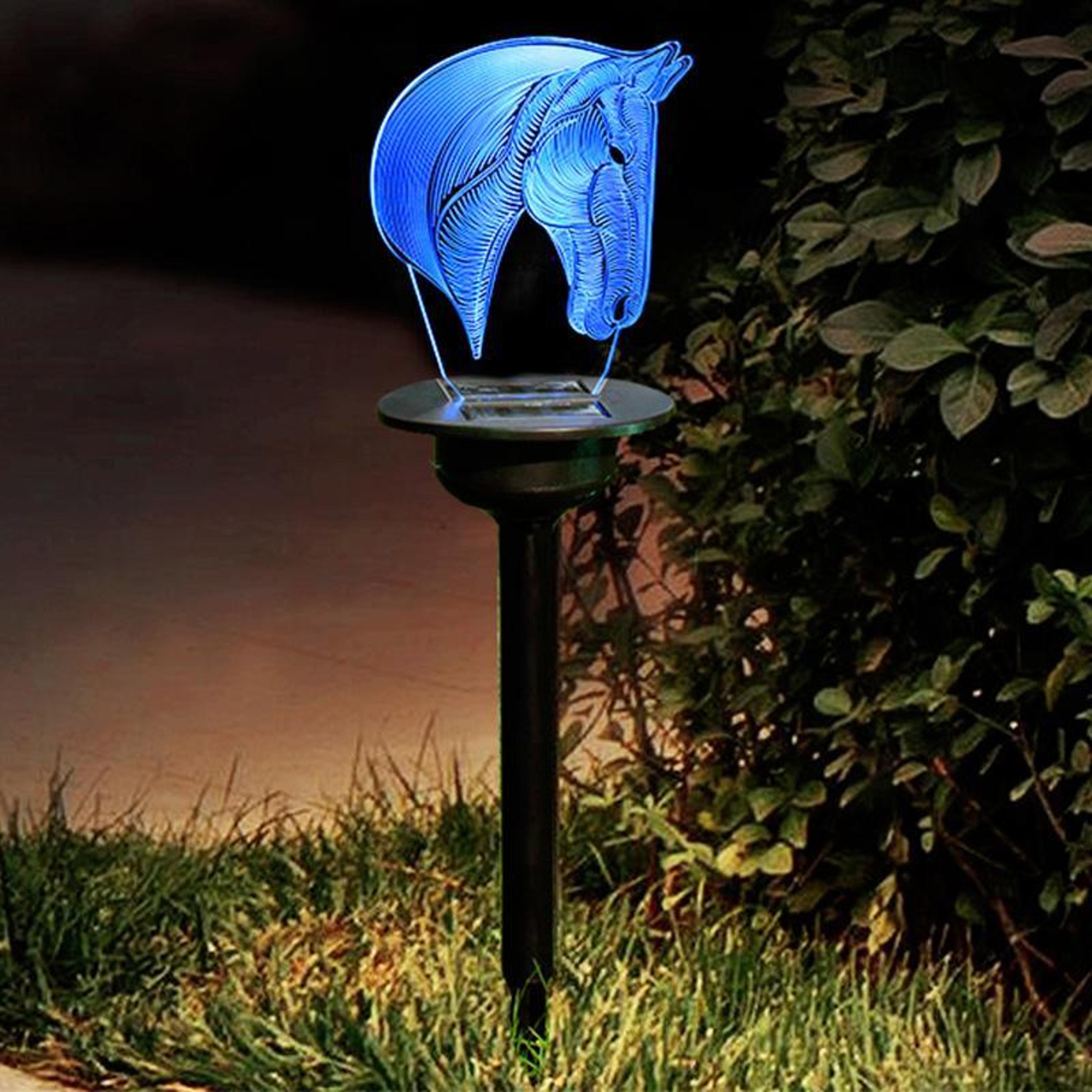 solar garden spike light with led ground stake pathway illumination