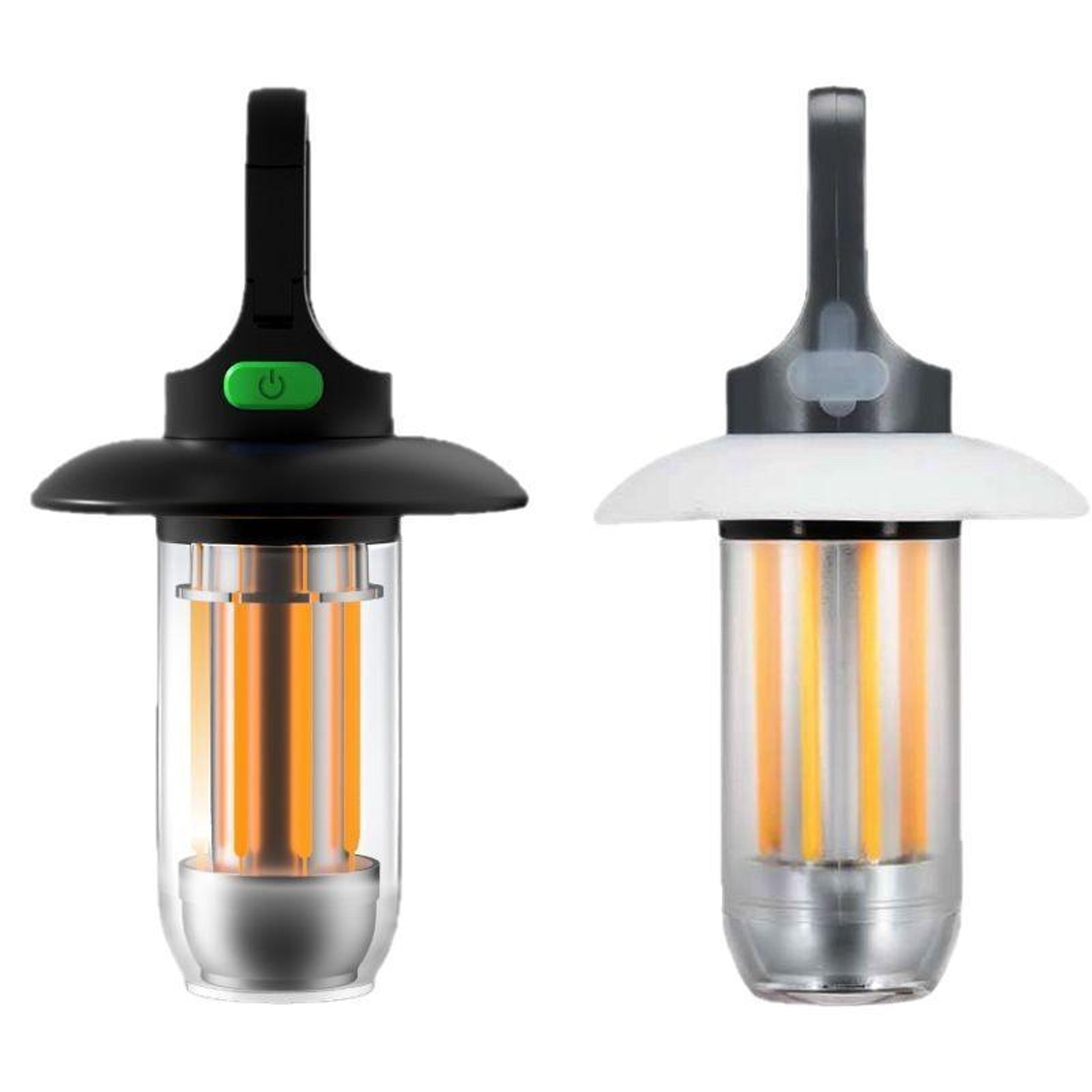glowtrail rechargeable camping lantern & flashlight with warm white dual light