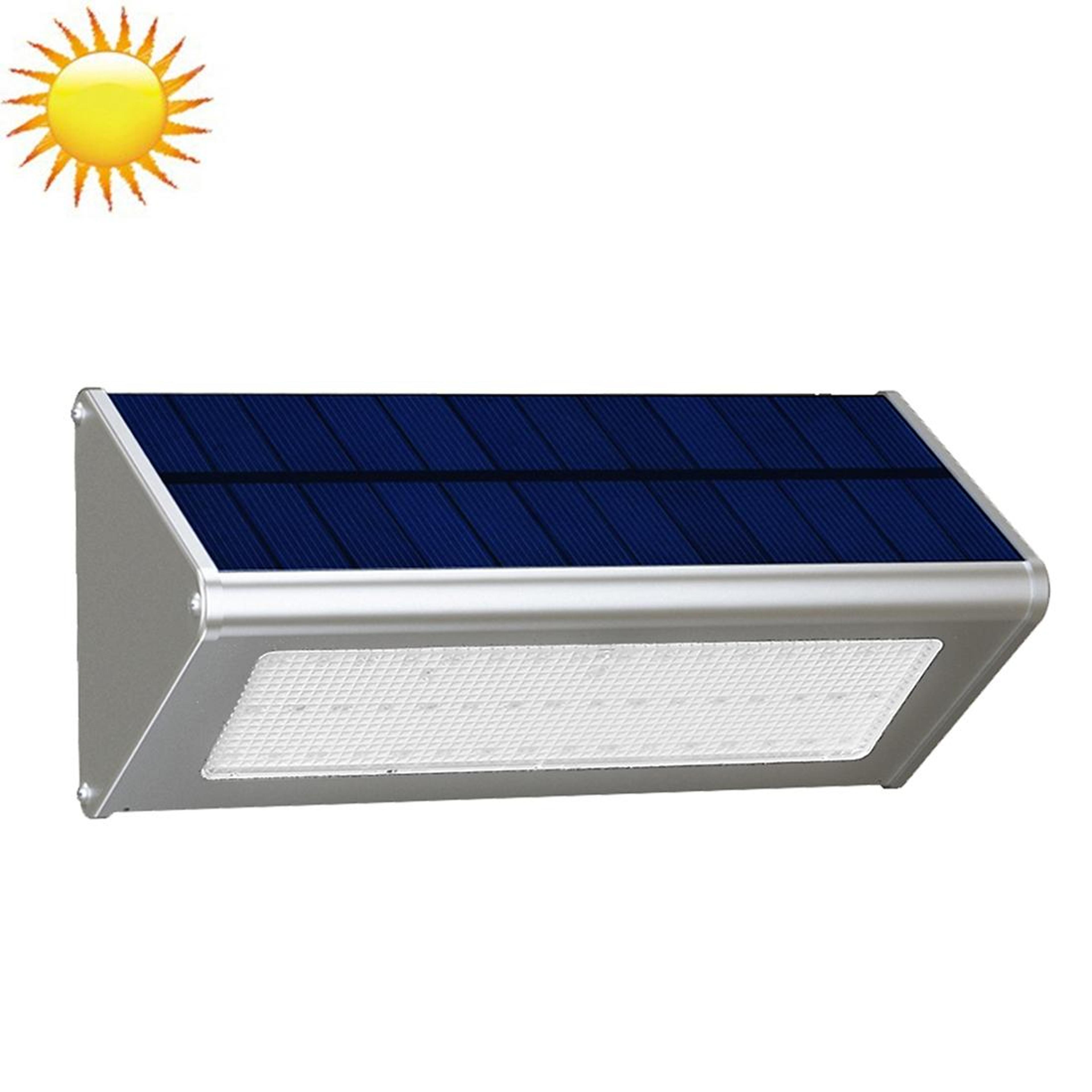 48 led solar motion light with radar sensor for outdoor security & energy saving