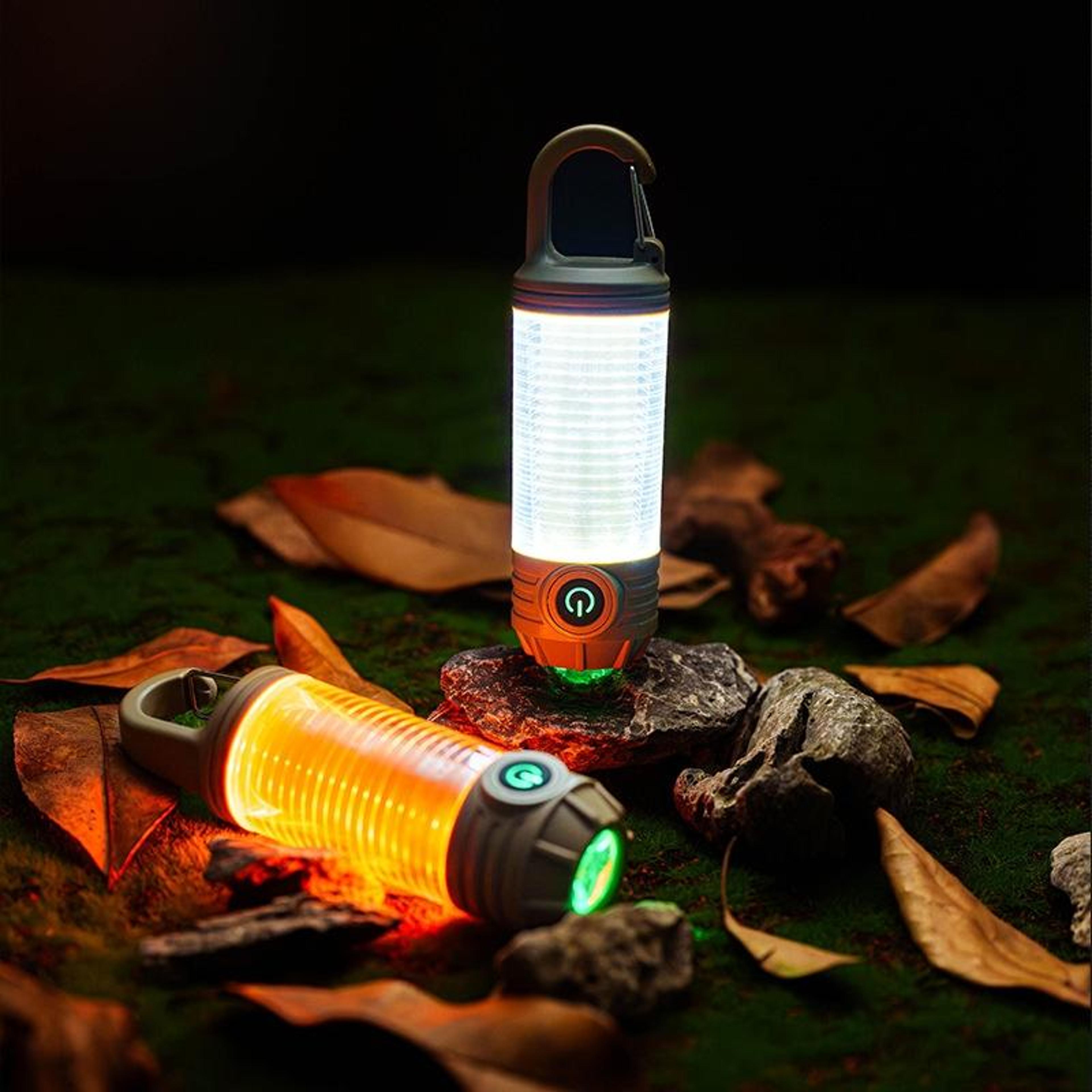 rechargeable led camping lantern flashlight with waterproof portable outdoor light