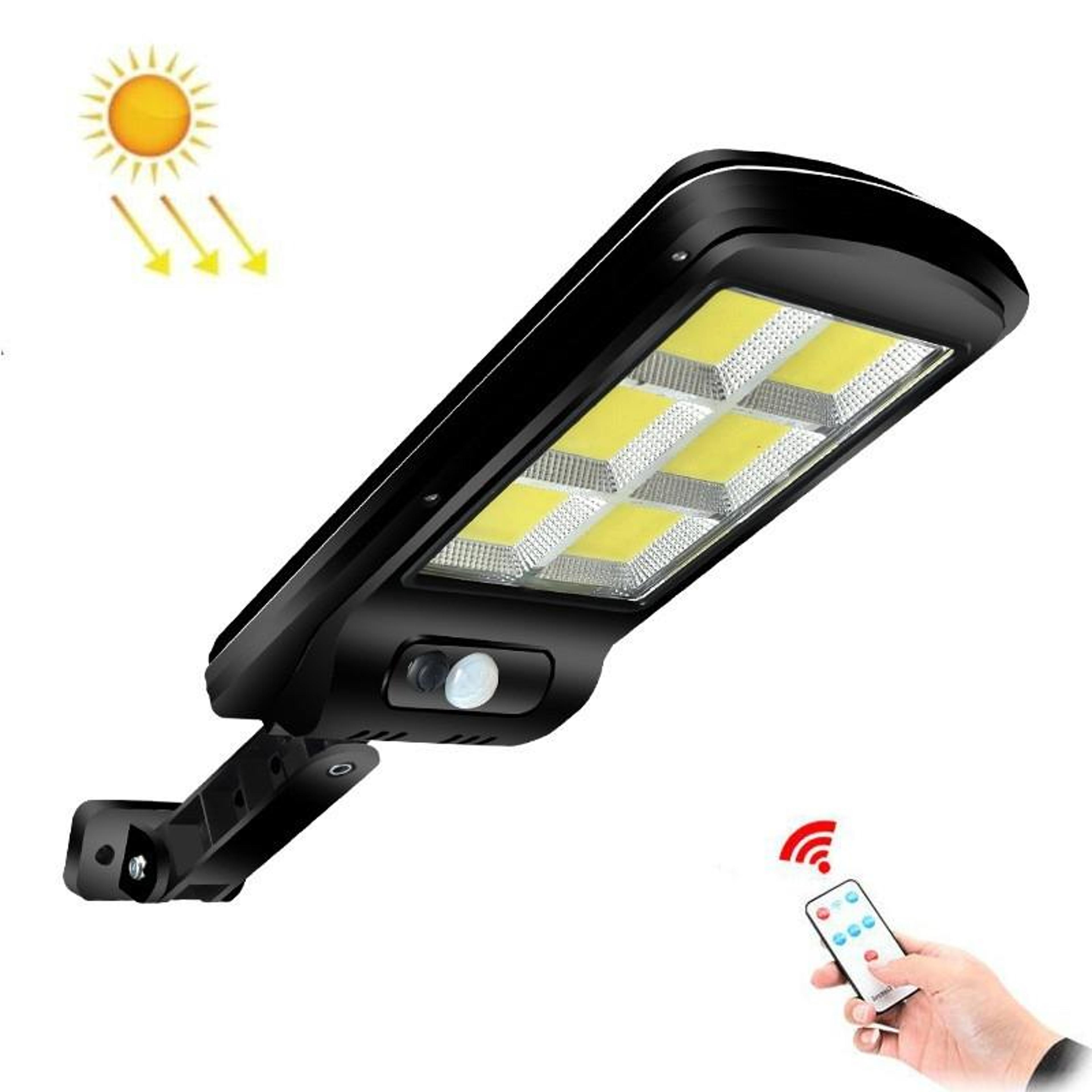 30w solar motion sensor street light with remote control ip65 waterproof outdoor lamp