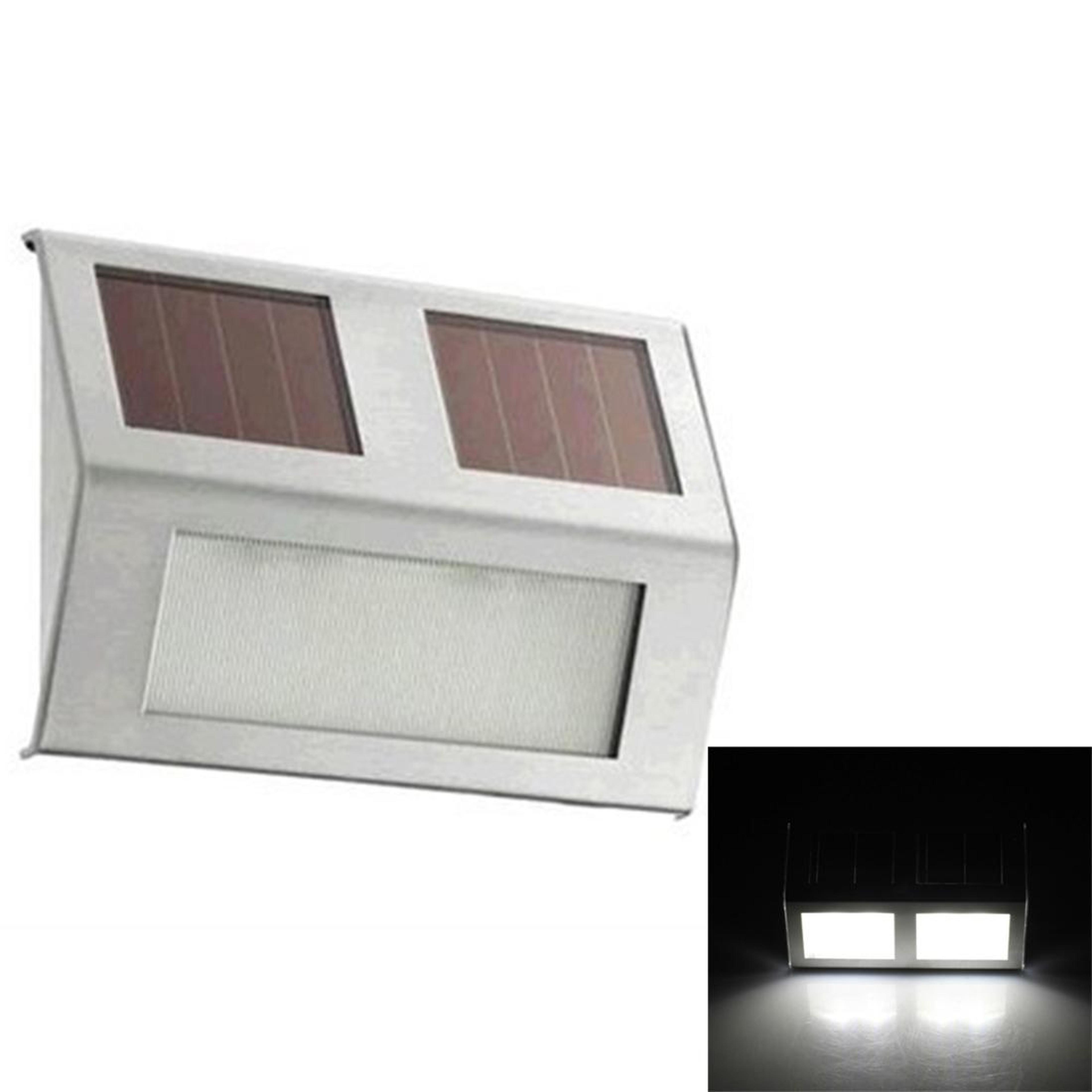 solar led step wall light waterproof outdoor stair & garden security lamp