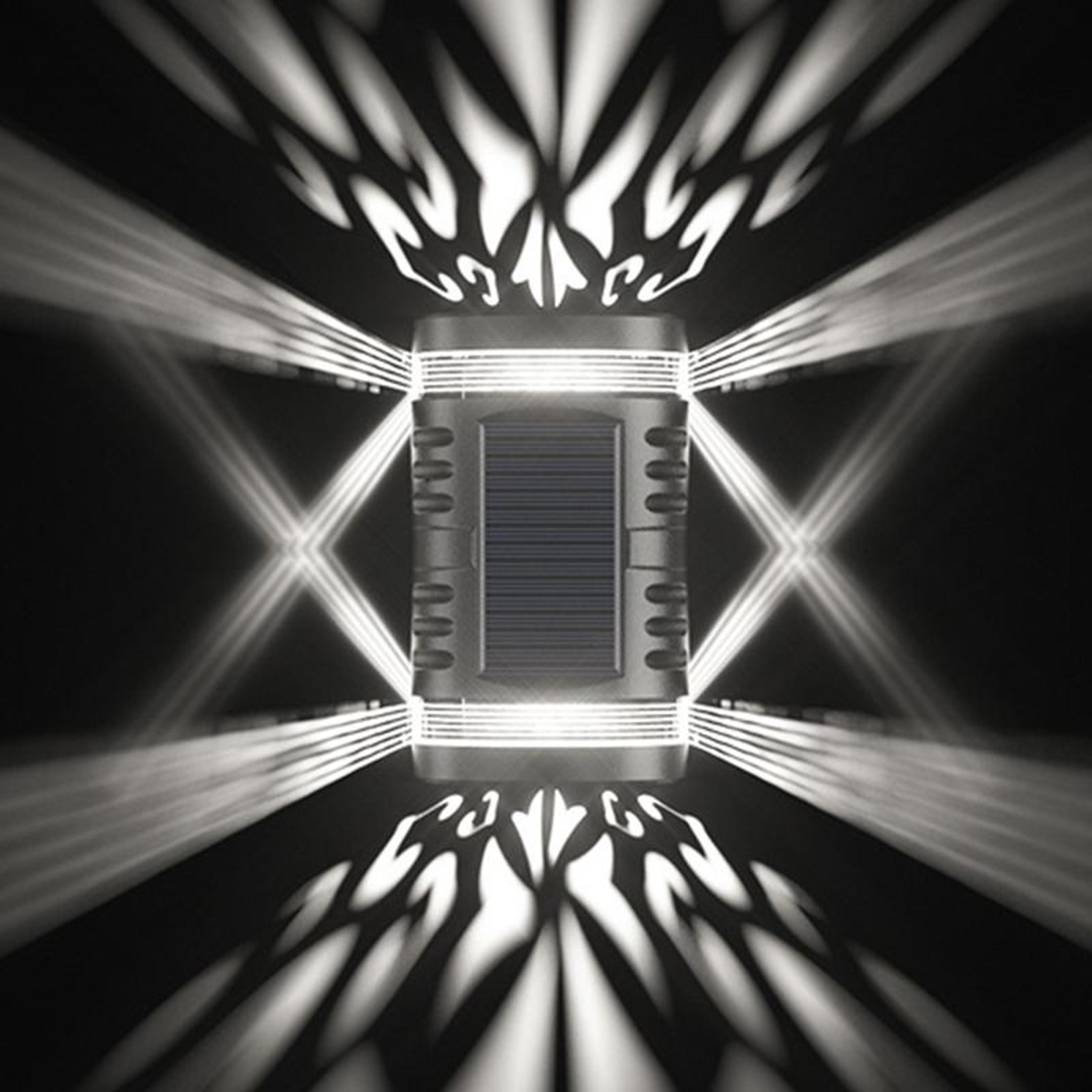 solarglow ip65 outdoor solar wall light with automatic sensor for garden & patio