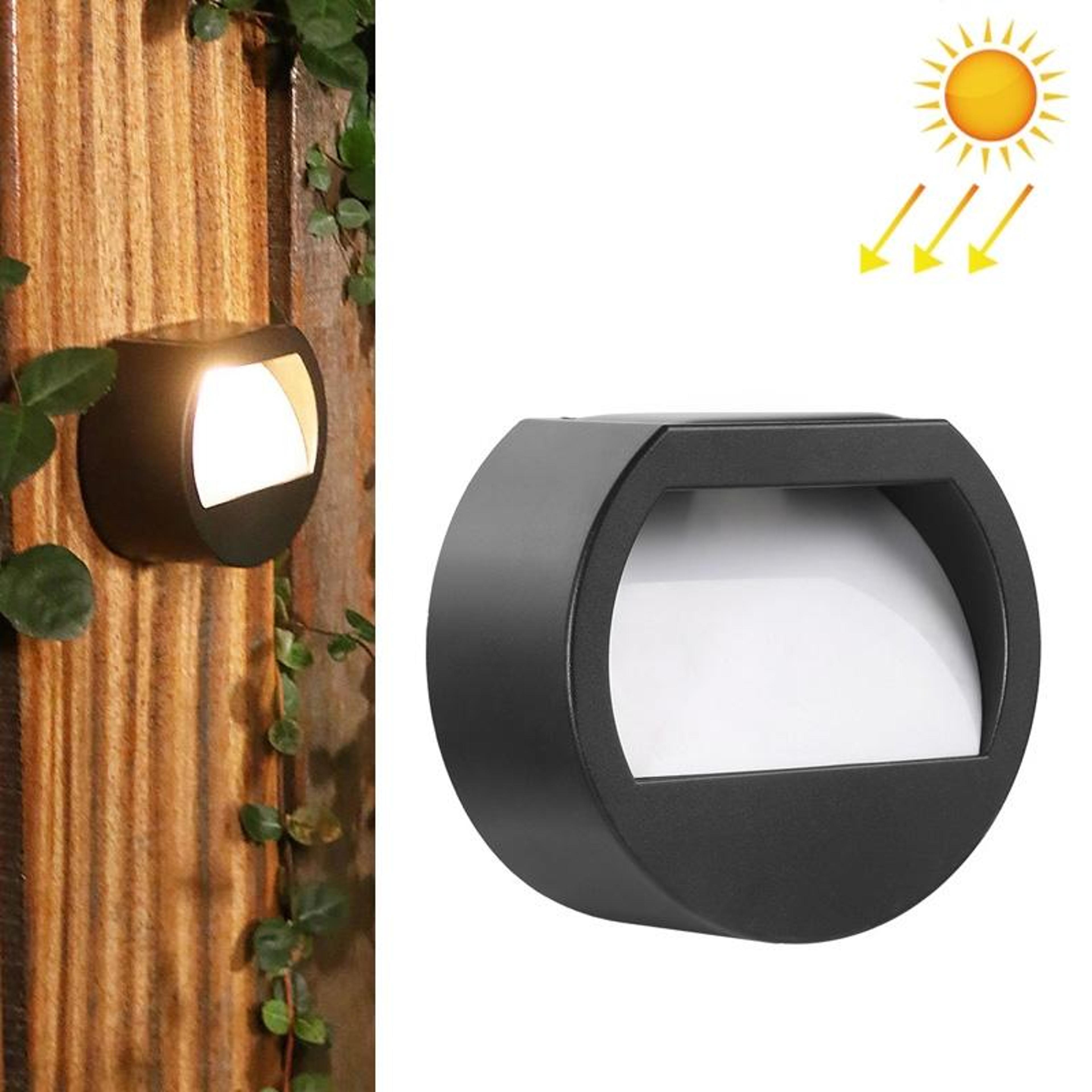 solarglow ip65 solar stair lights outdoor led wall lamp for garden paths & steps