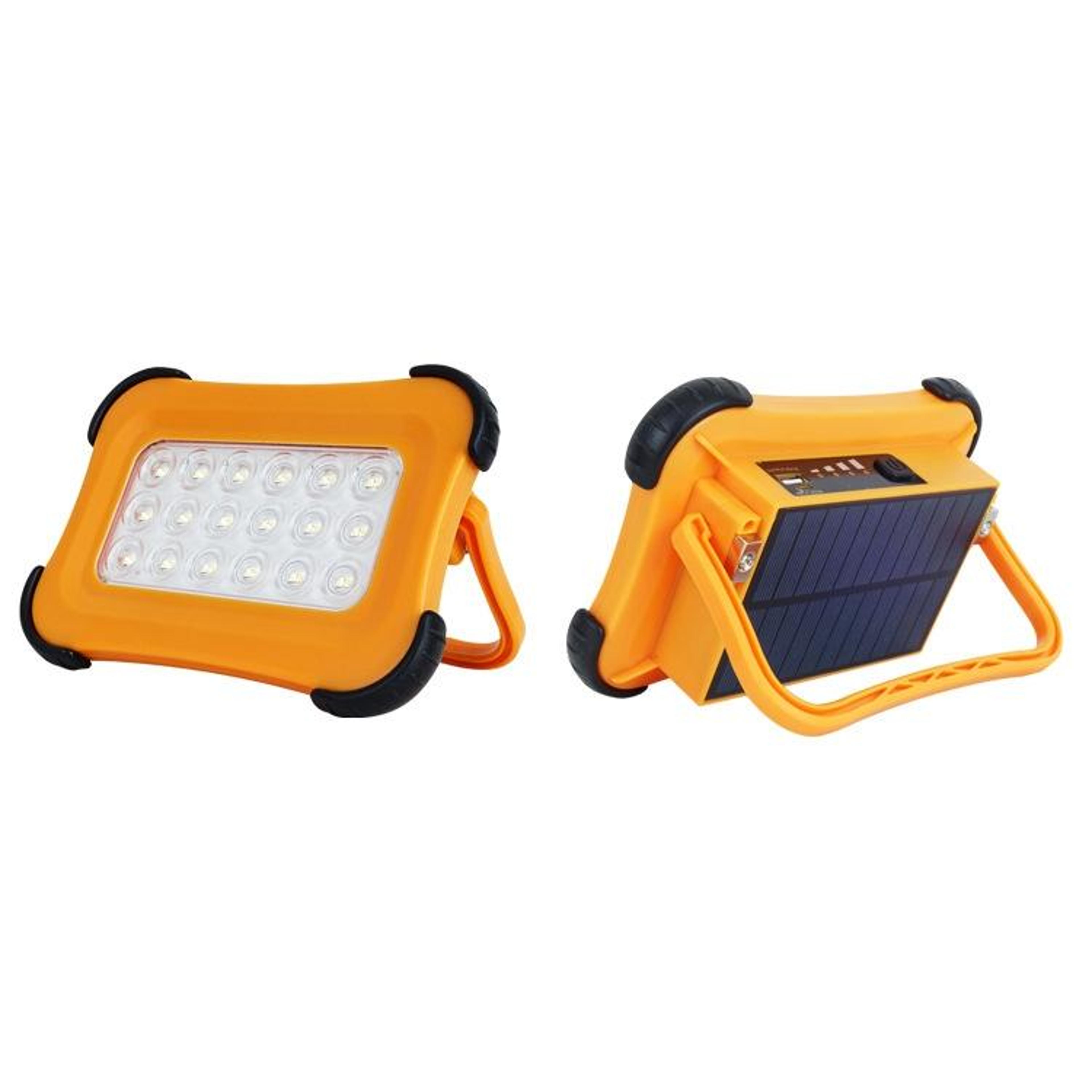 solar magnetic camping light with power bank & 4 brightness modes