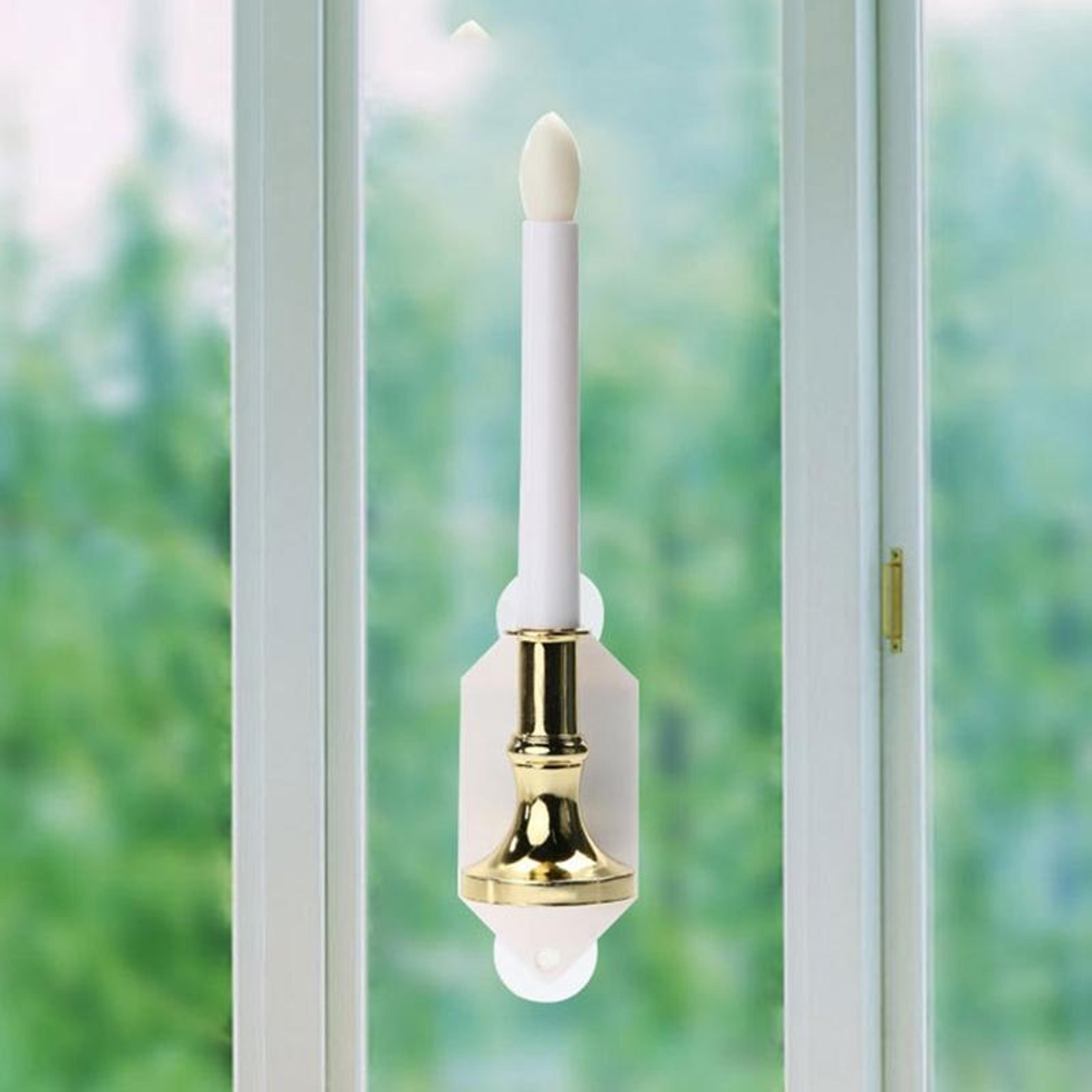 solar candle window lantern set indoor outdoor led decorative lights