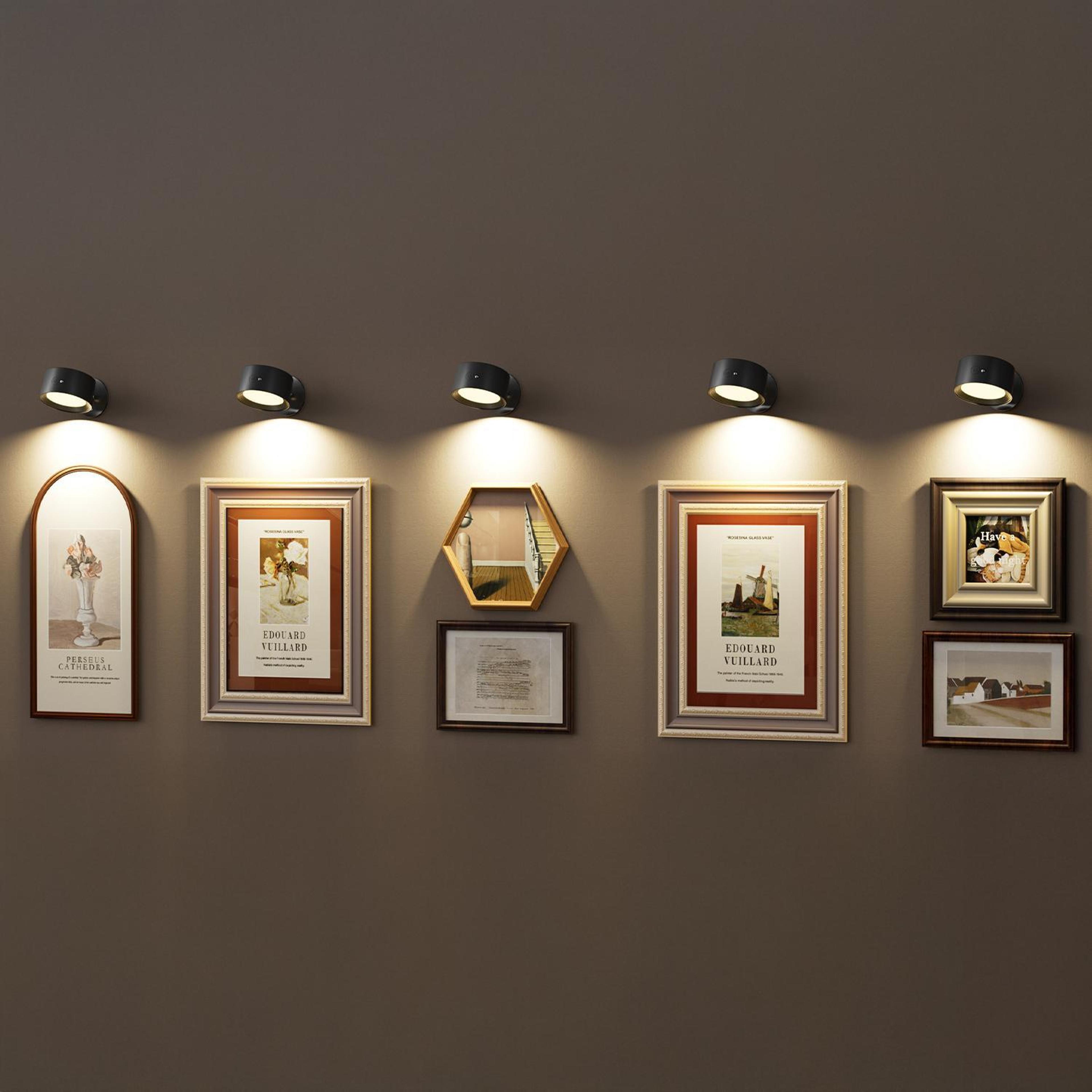 rgb wall light with touch control & adjustable magnetic lamp head