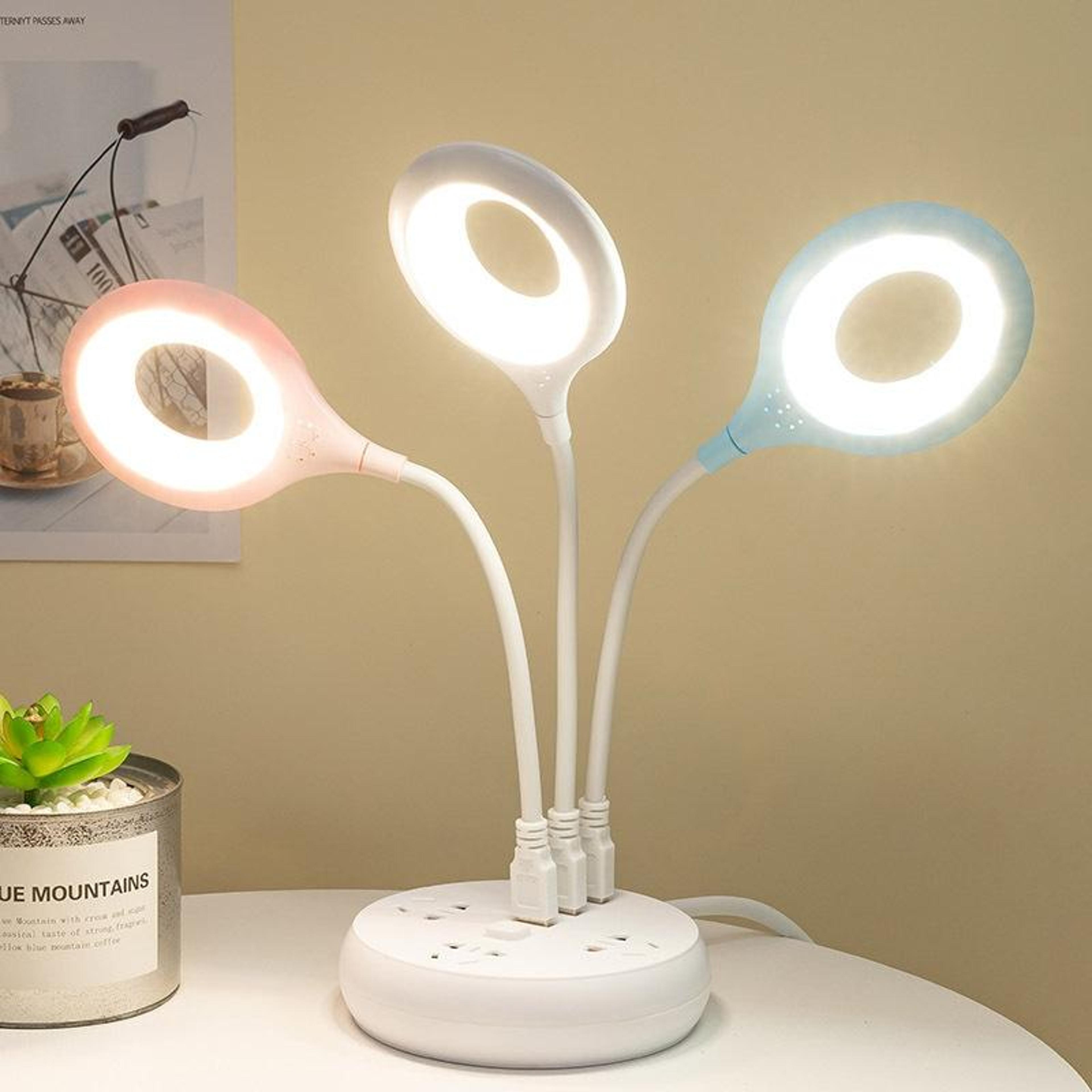 usb led reading light with flexible gooseneck eye protection desk lamp