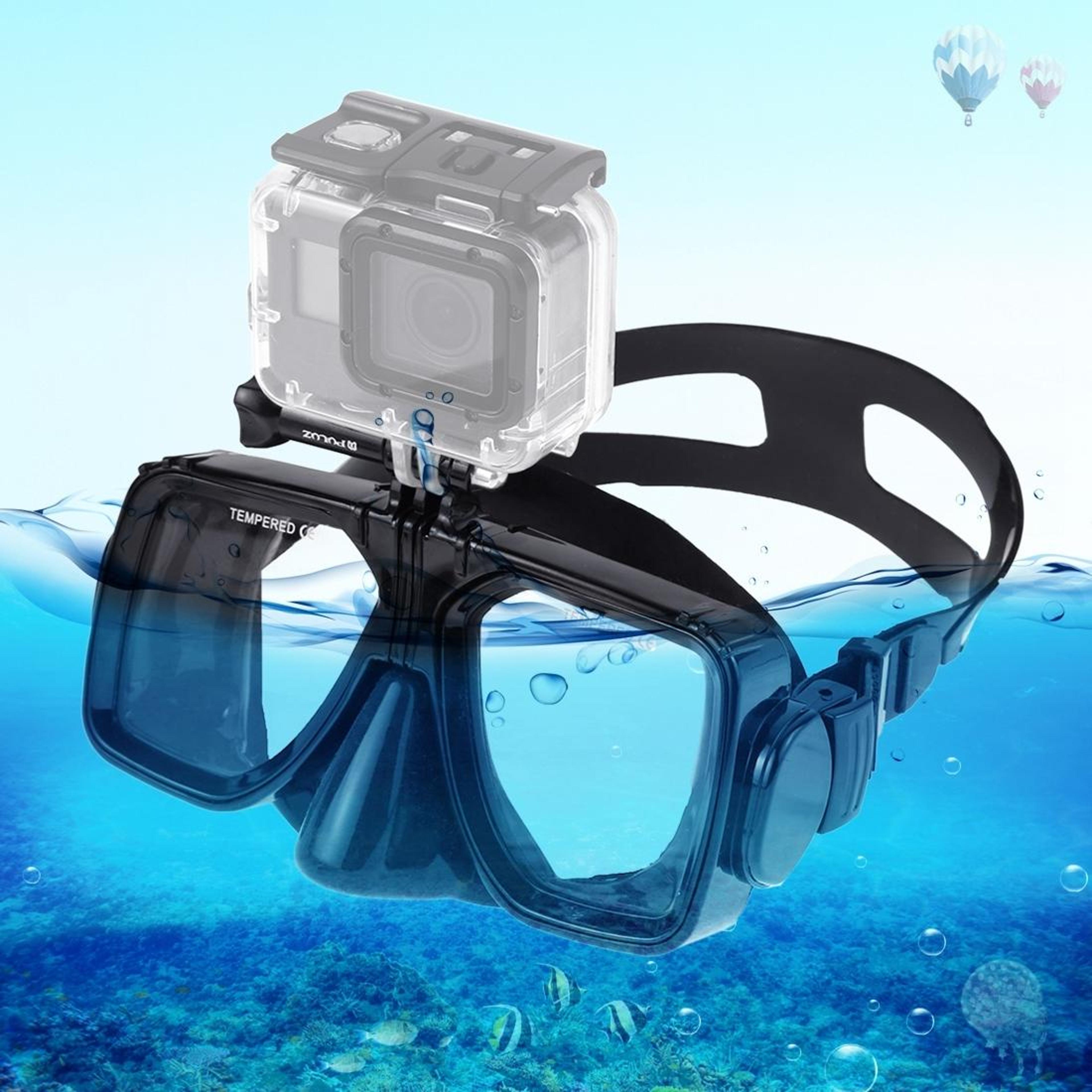 anti fog diving mask with action camera mount for gopro, insta360 & dji