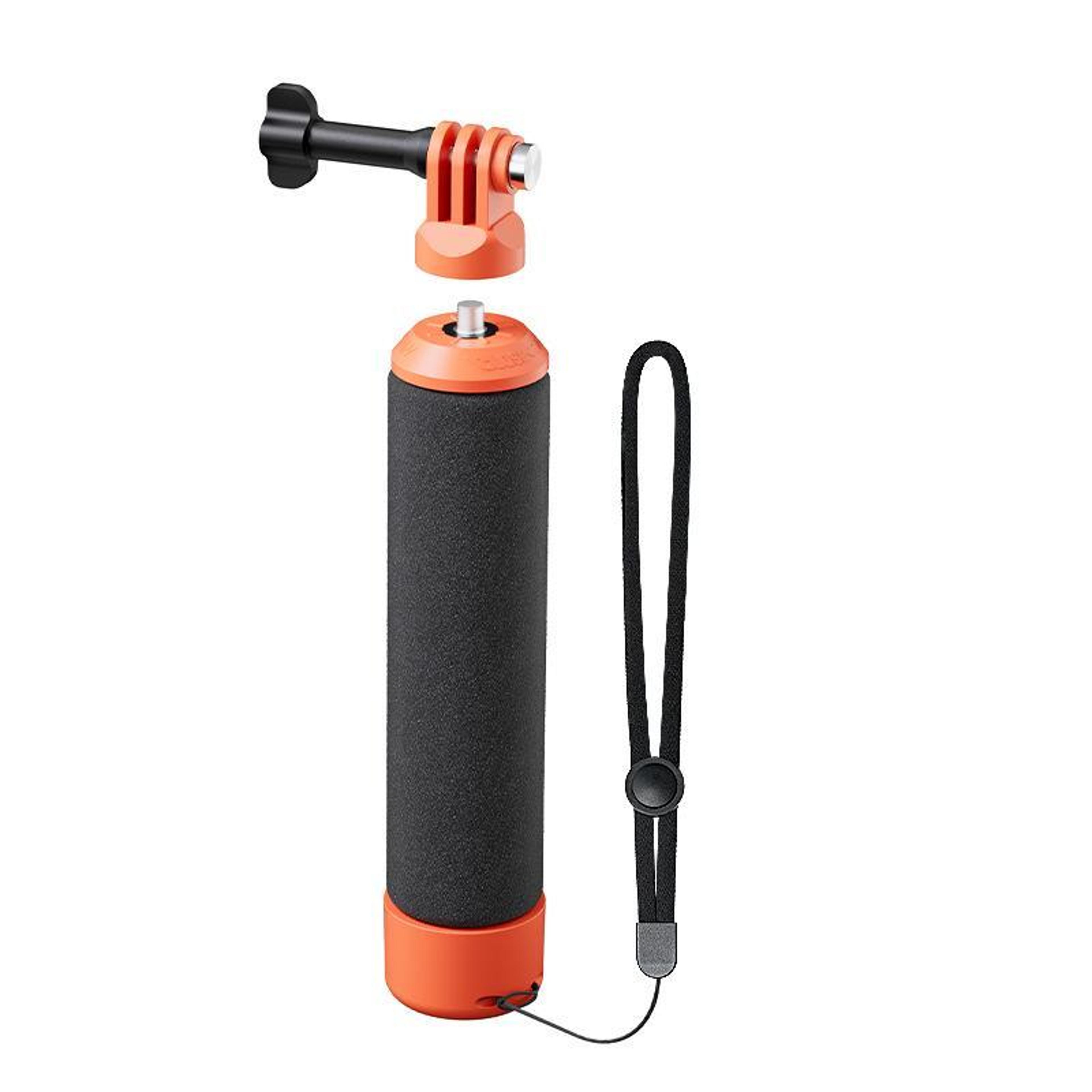 floating action camera grip handle with universal mount for gopro & 360 cameras